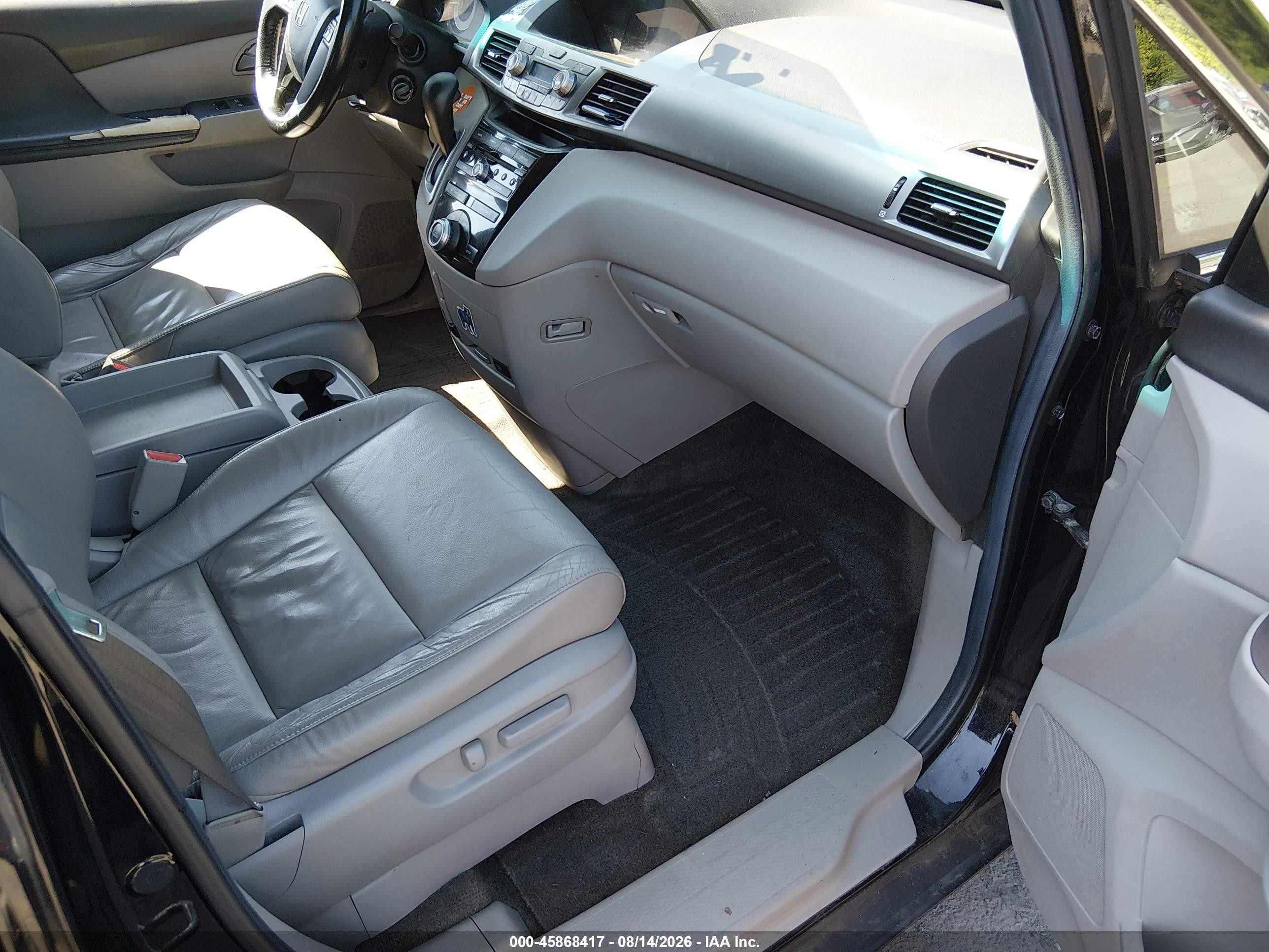 2011 Honda Odyssey Ex-l Черный vin: 5FNRL5H62BB101050