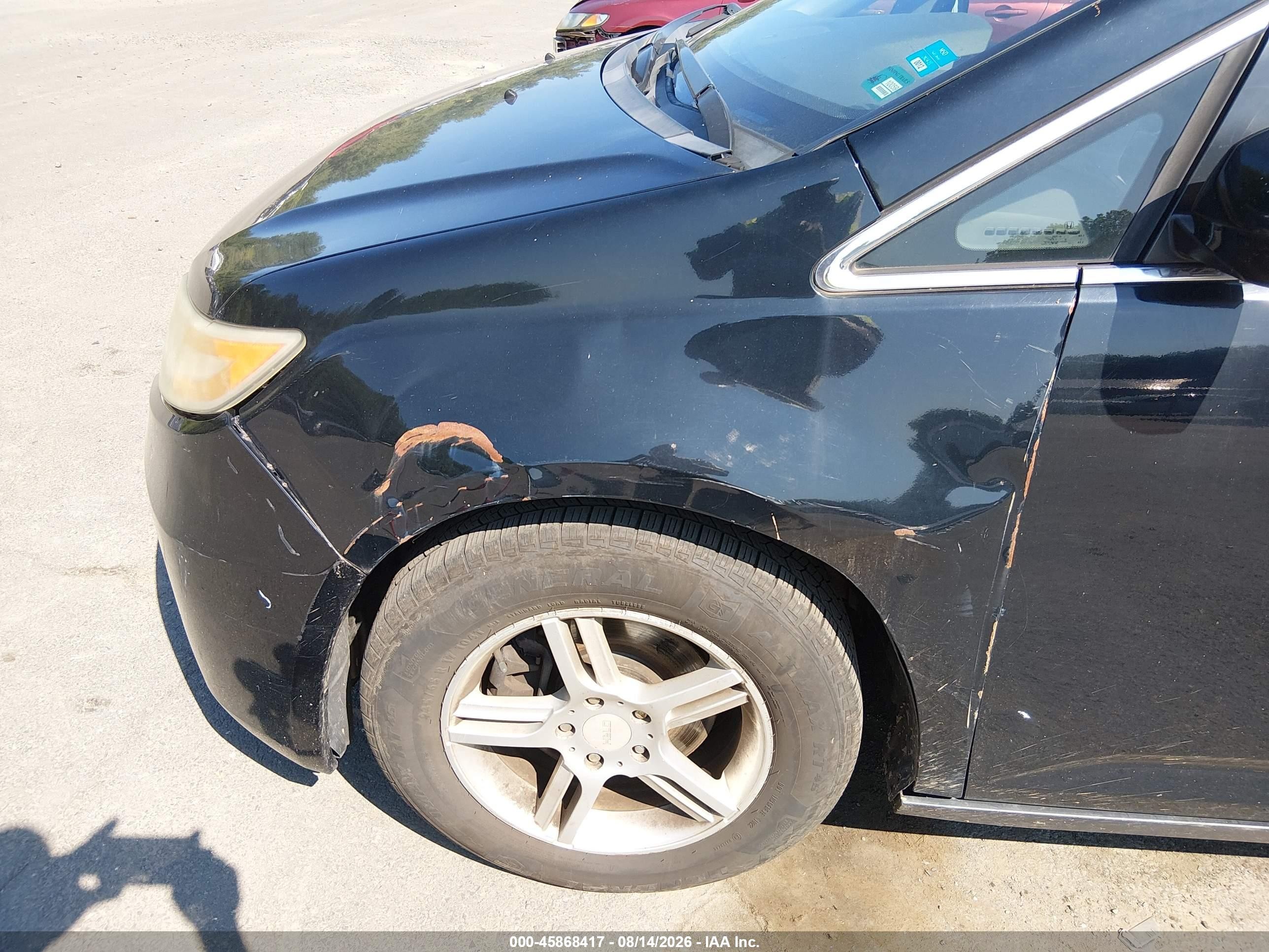 2011 Honda Odyssey Ex-l Черный vin: 5FNRL5H62BB101050