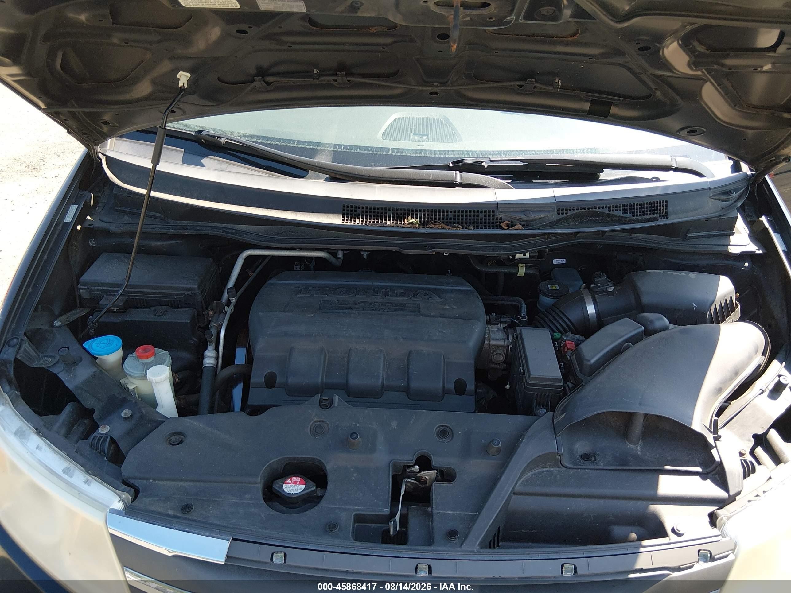 2011 Honda Odyssey Ex-l Черный vin: 5FNRL5H62BB101050