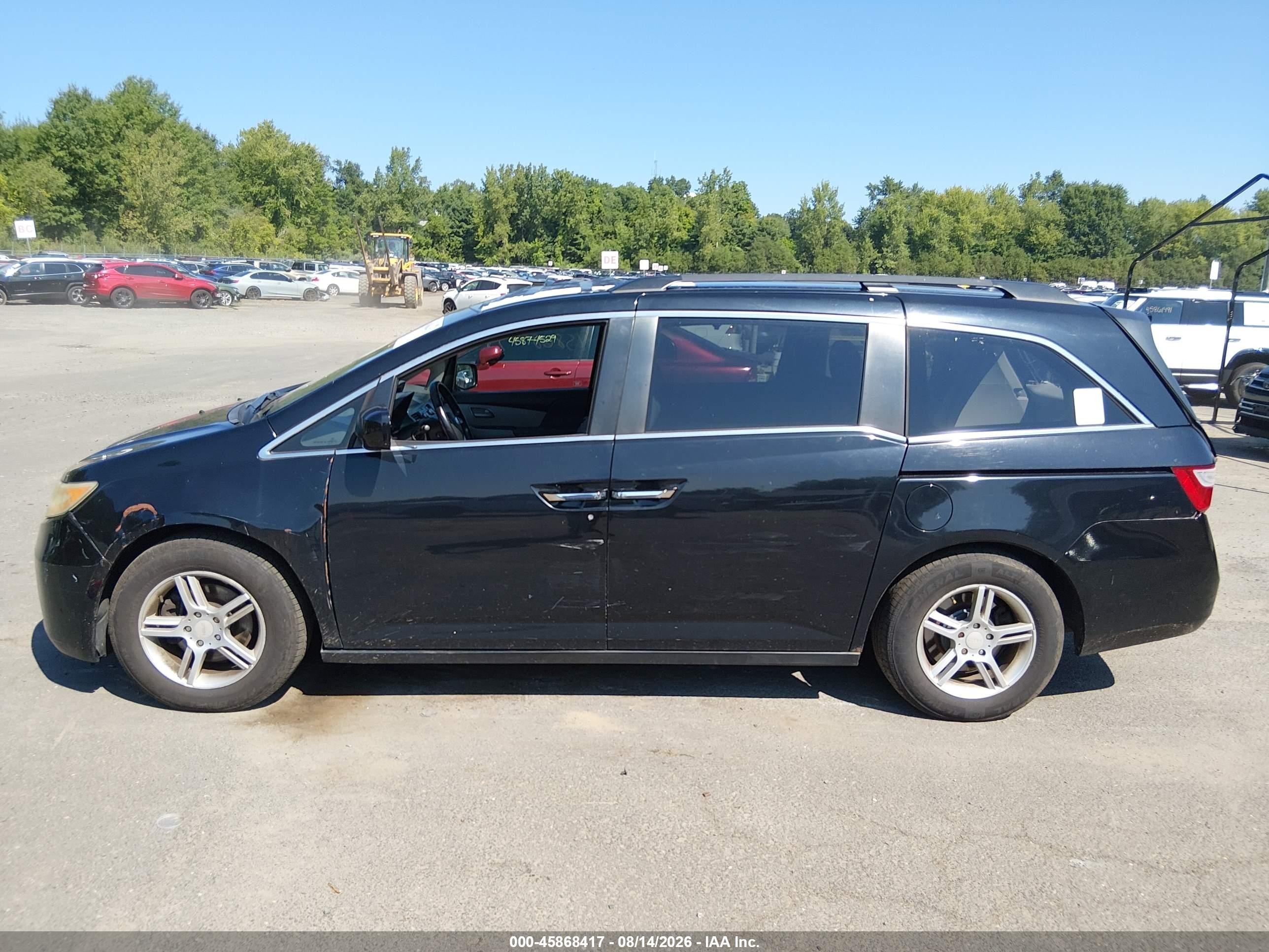 2011 Honda Odyssey Ex-l Черный vin: 5FNRL5H62BB101050
