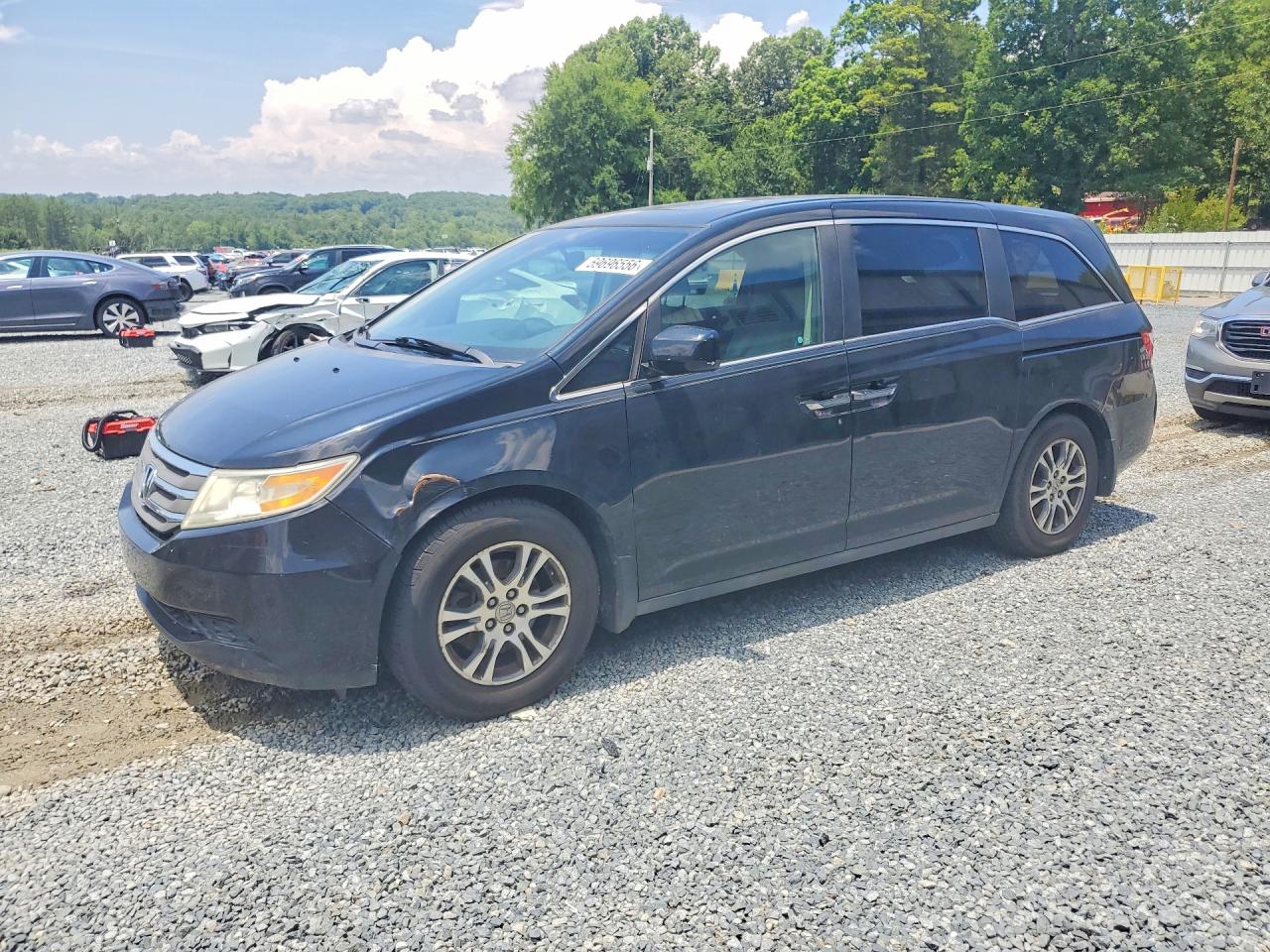 2012 Honda Odyssey Exl Black vin: 5FNRL5H62CB013102