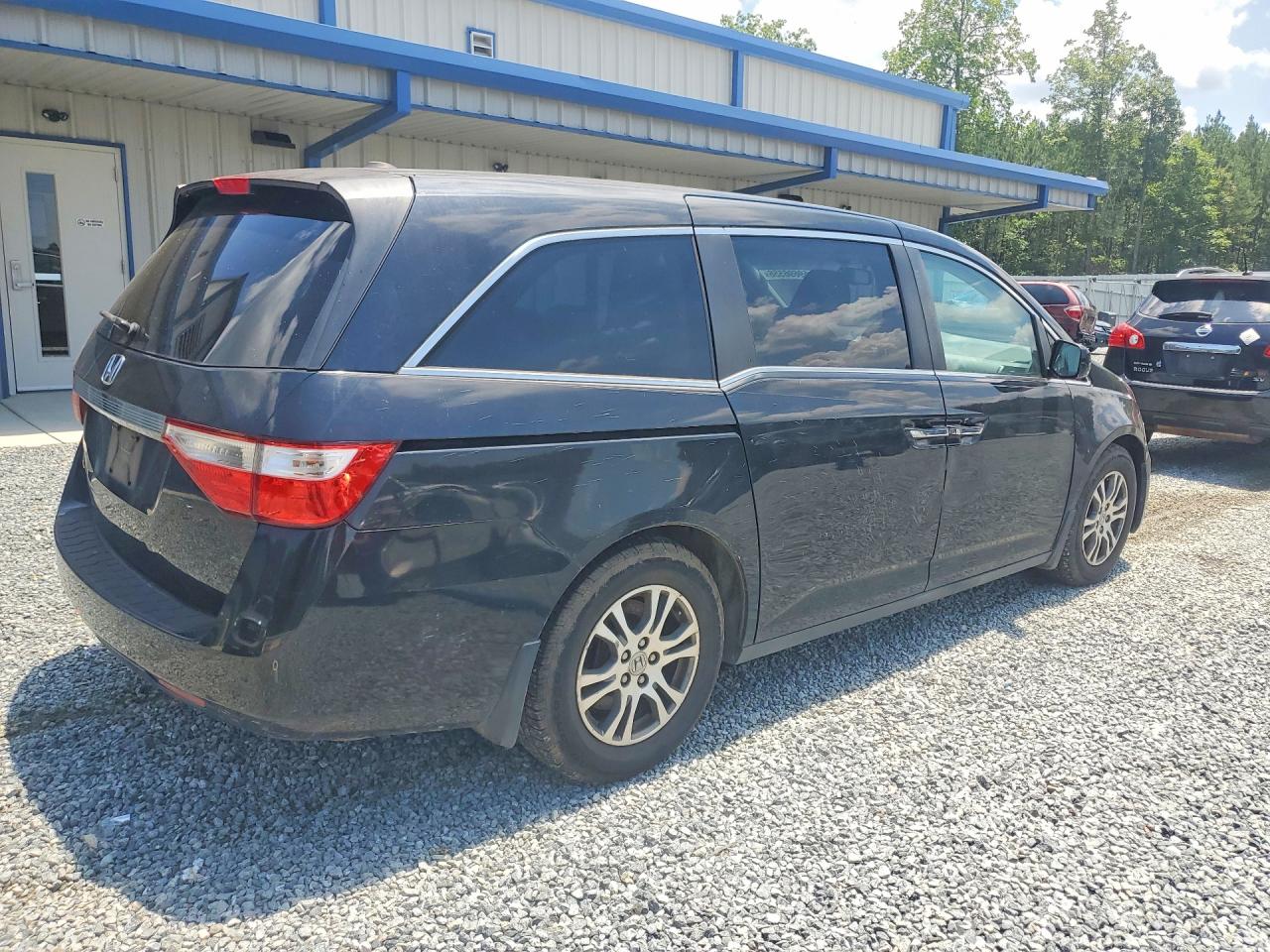 2012 Honda Odyssey Exl Black vin: 5FNRL5H62CB013102