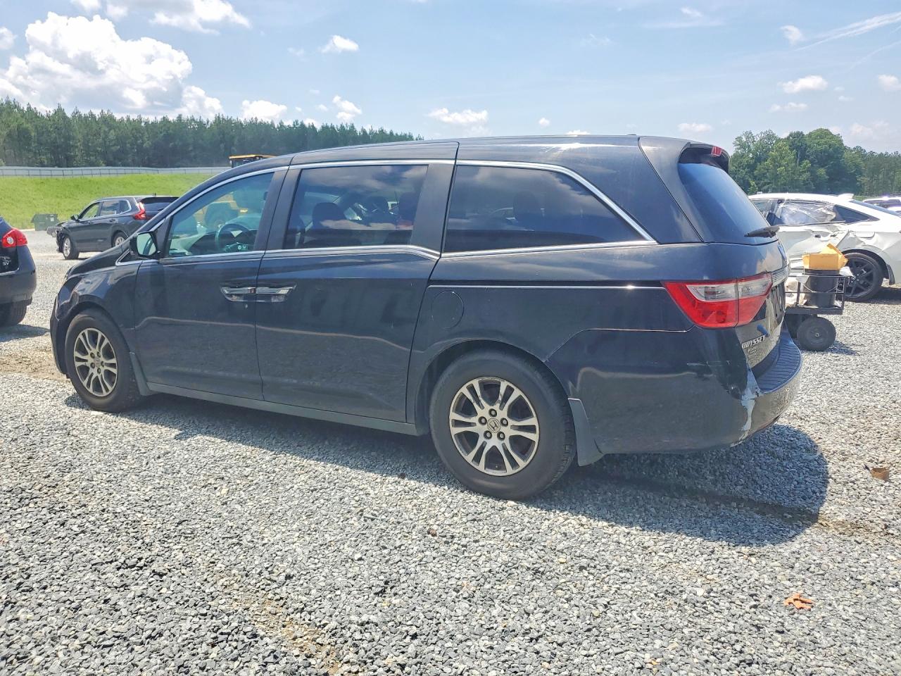 2012 Honda Odyssey Exl Black vin: 5FNRL5H62CB013102