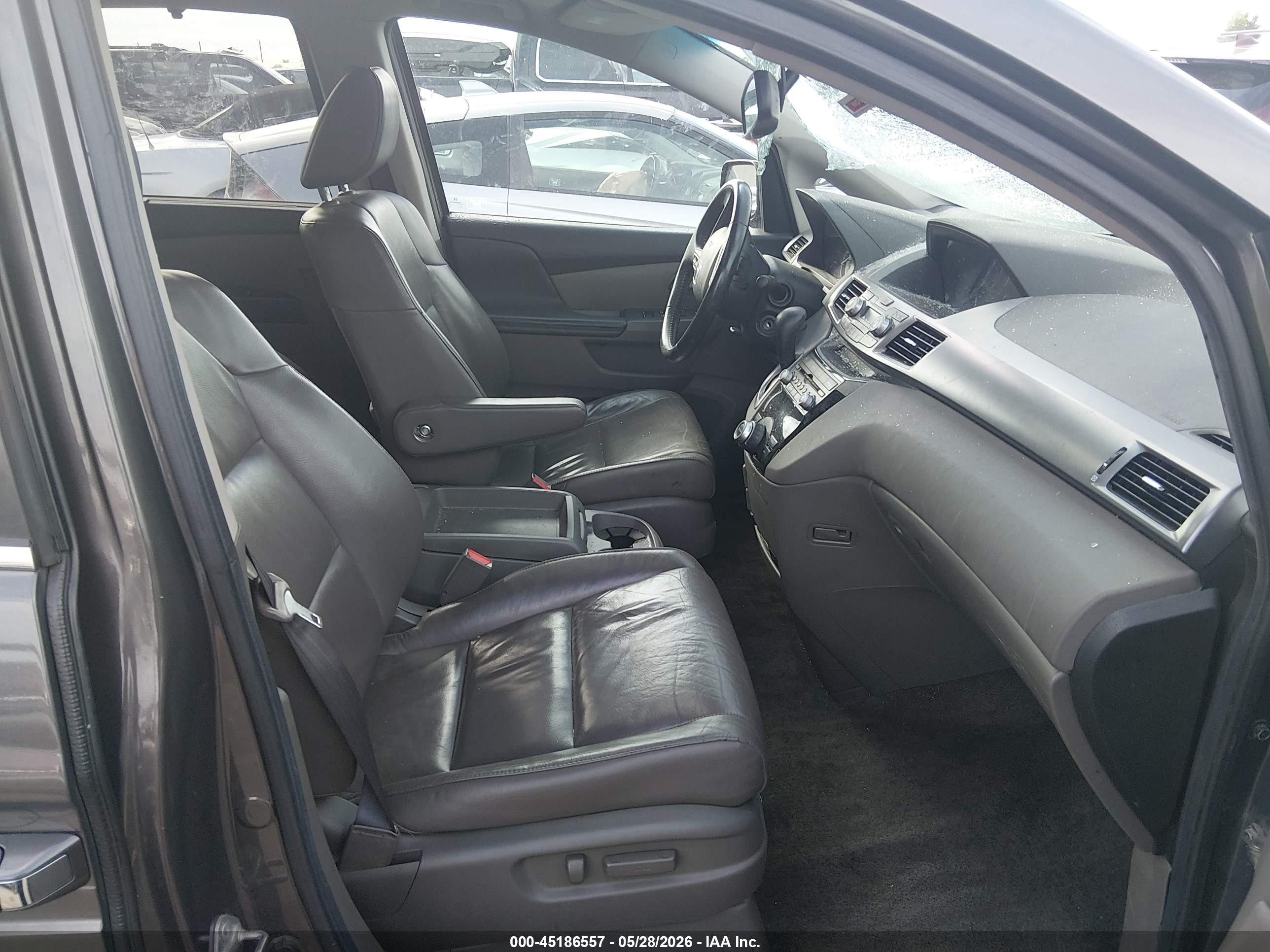 2012 Honda Odyssey Ex-l Gray vin: 5FNRL5H62CB044995