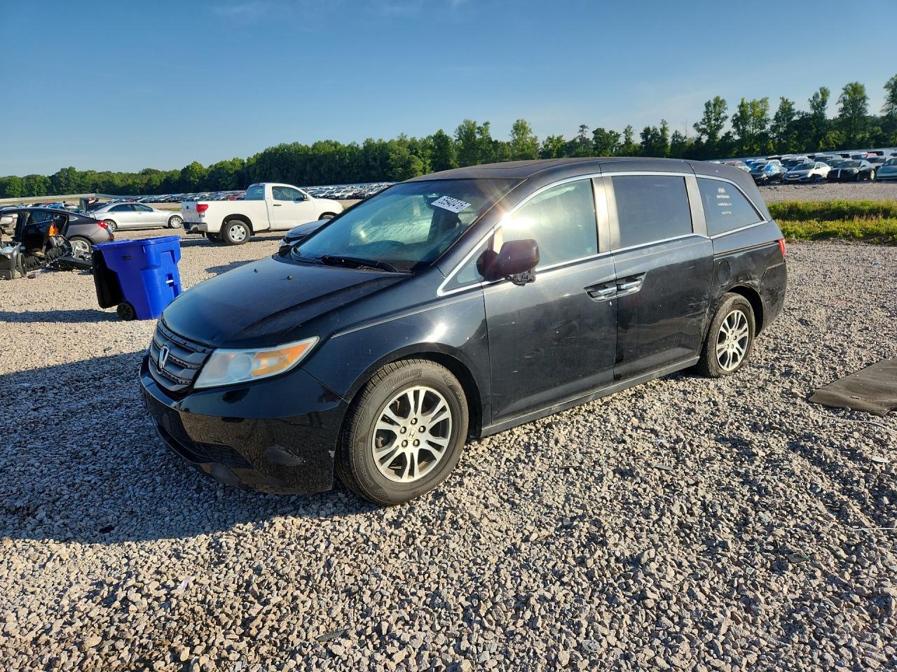 2012 Honda Odyssey Exl Black vin: 5FNRL5H62CB052868
