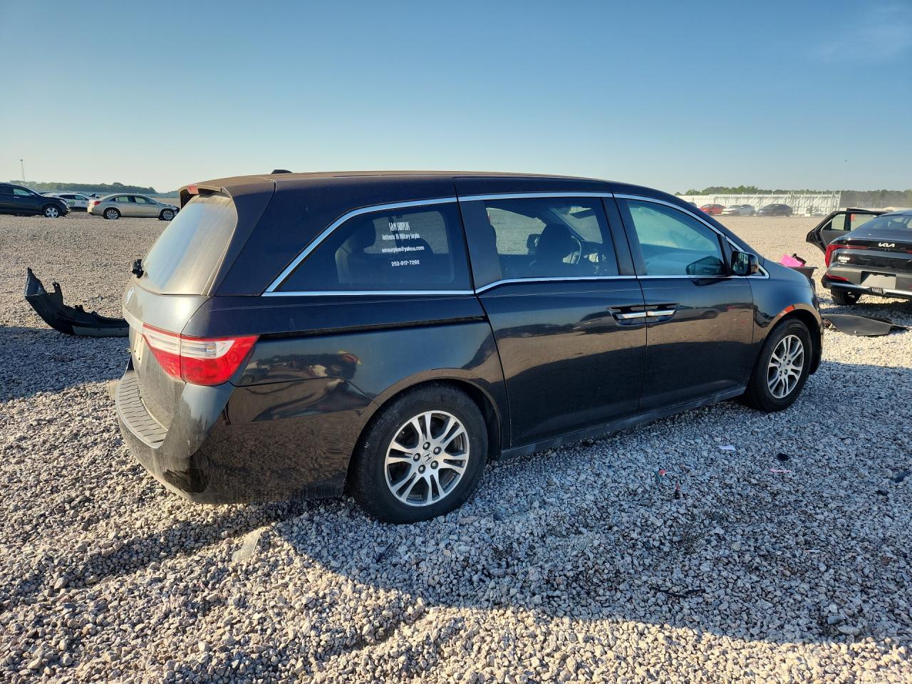 2012 Honda Odyssey Exl Black vin: 5FNRL5H62CB052868