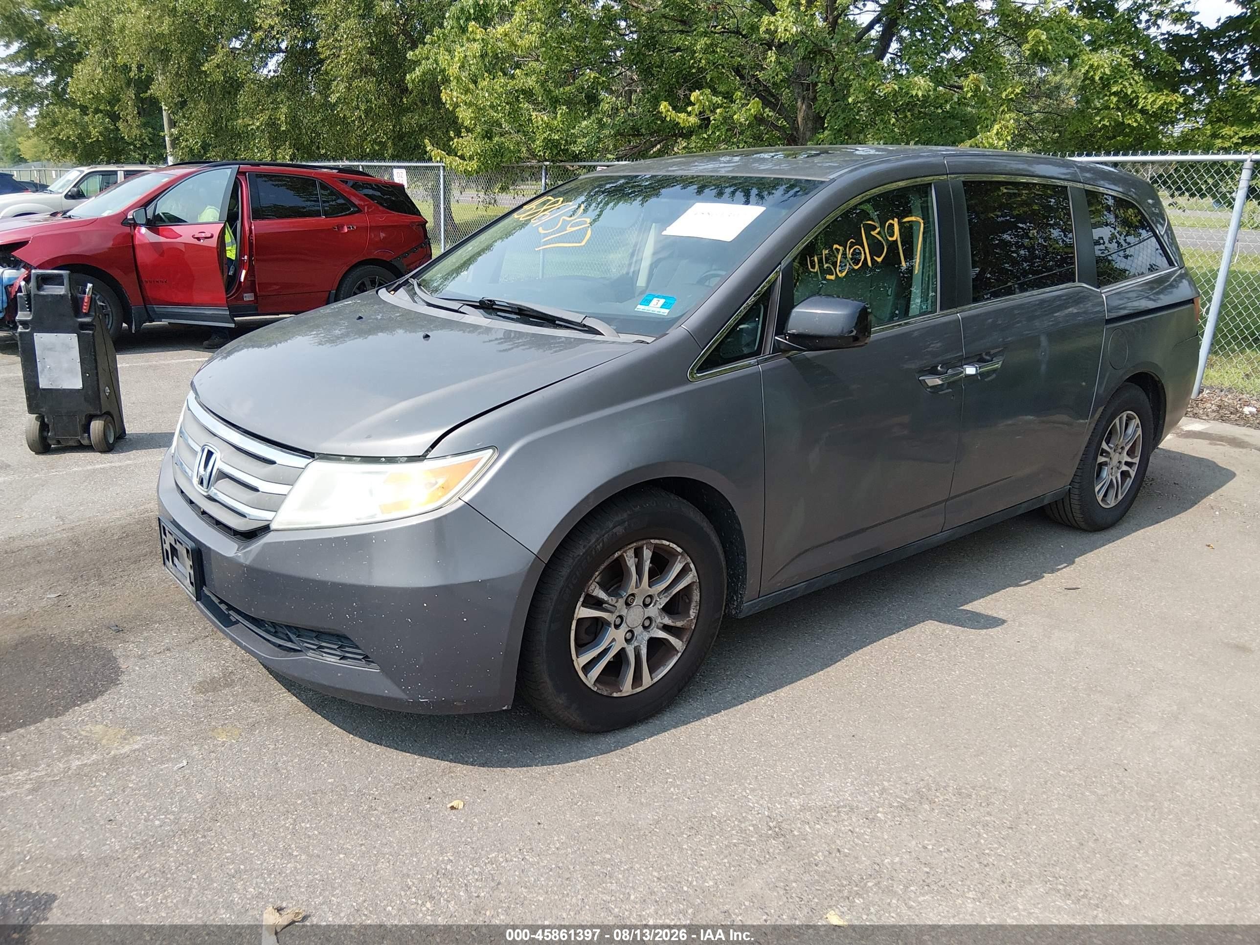 2012 Honda Odyssey Ex-l Gray vin: 5FNRL5H62CB055222