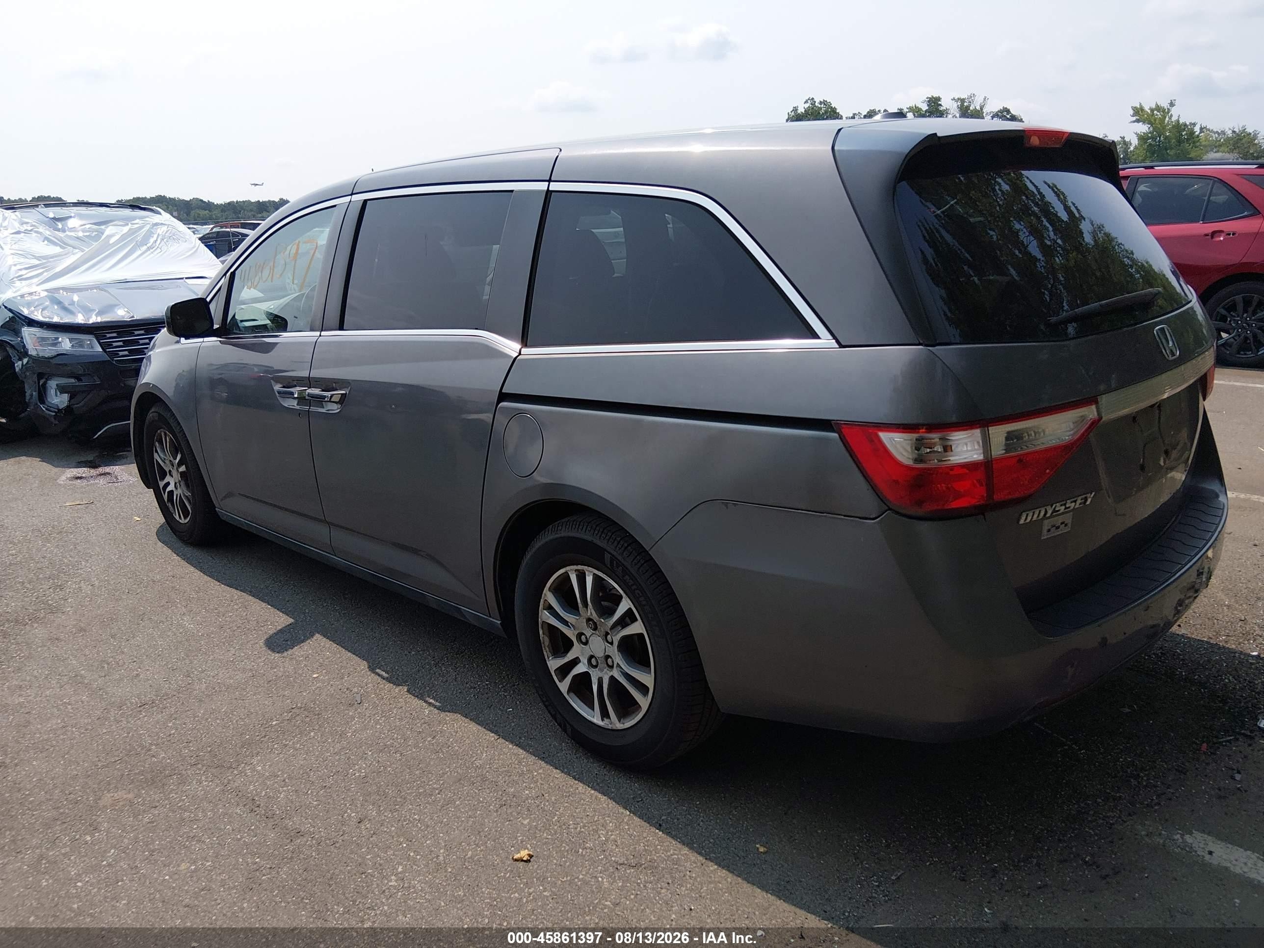 2012 Honda Odyssey Ex-l Gray vin: 5FNRL5H62CB055222
