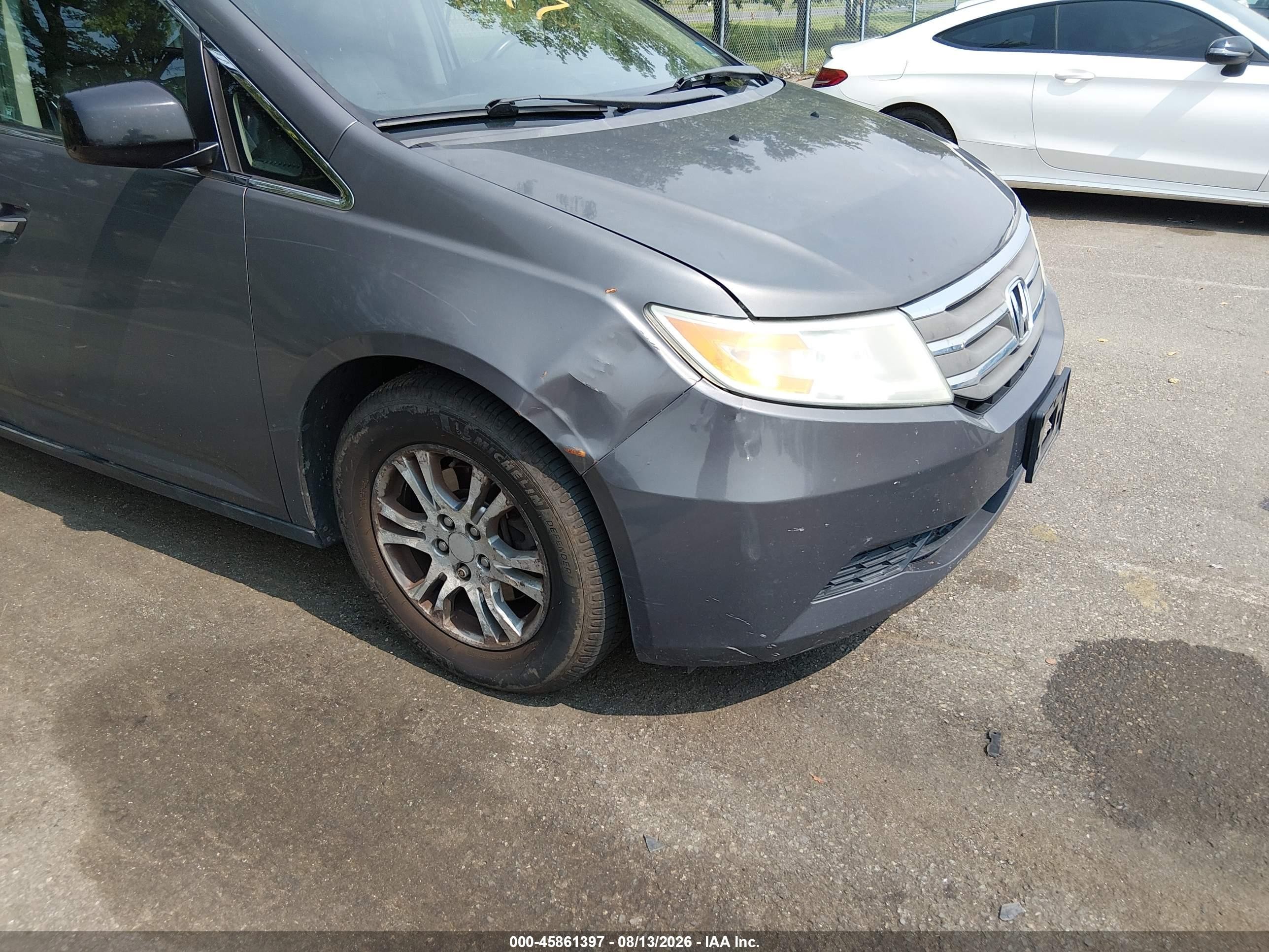 2012 Honda Odyssey Ex-l Gray vin: 5FNRL5H62CB055222