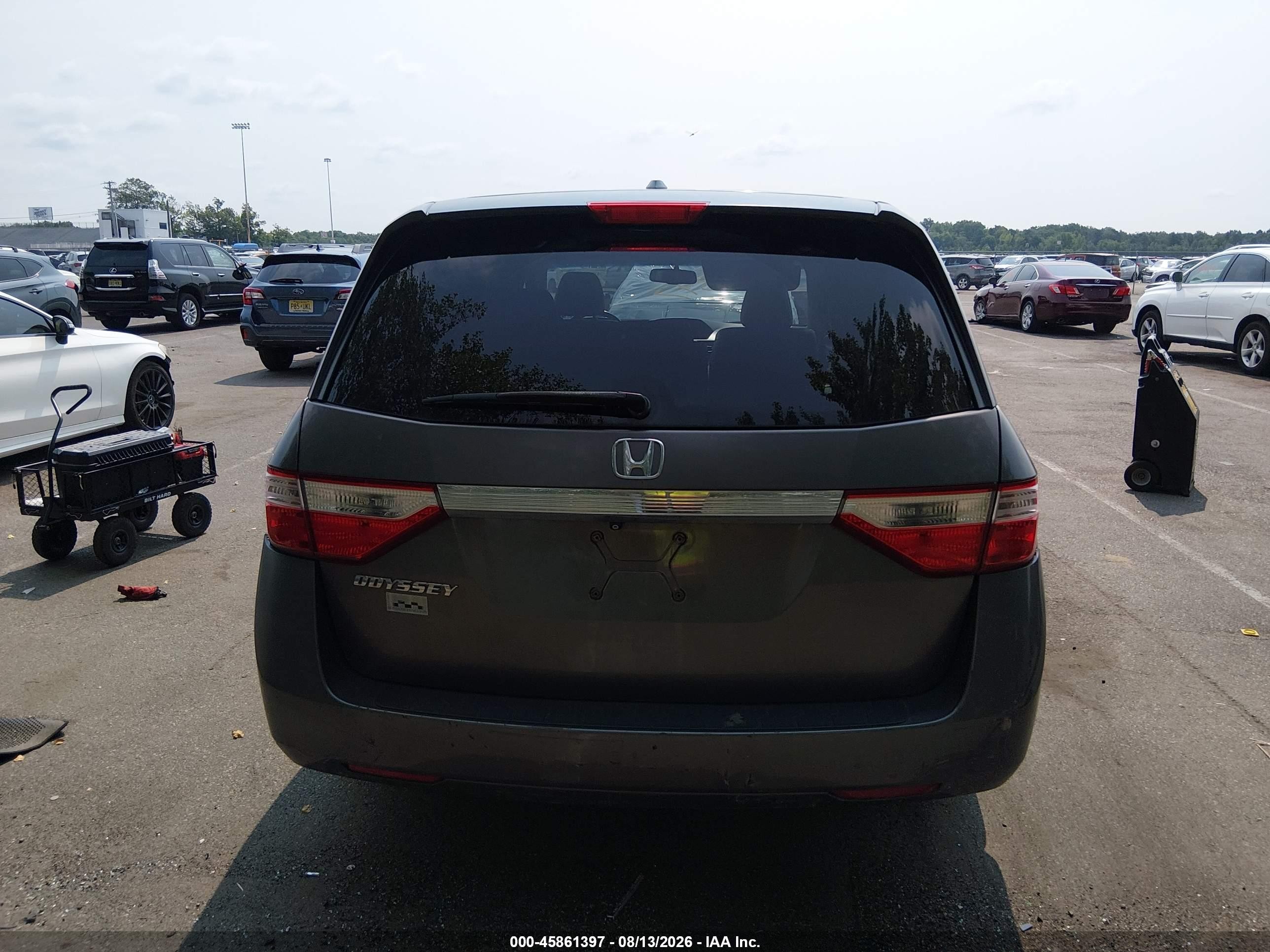 2012 Honda Odyssey Ex-l Gray vin: 5FNRL5H62CB055222