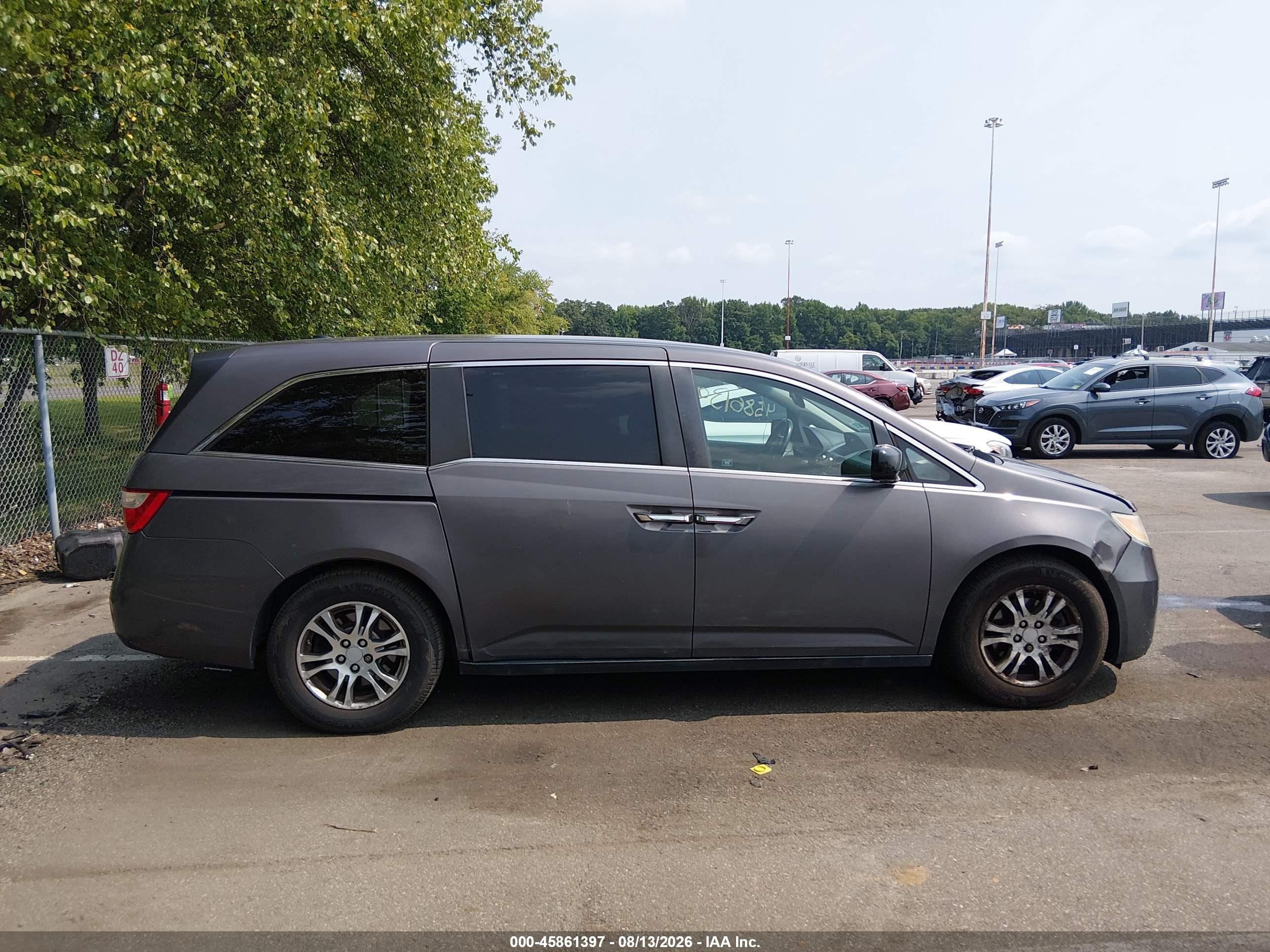 2012 Honda Odyssey Ex-l Gray vin: 5FNRL5H62CB055222