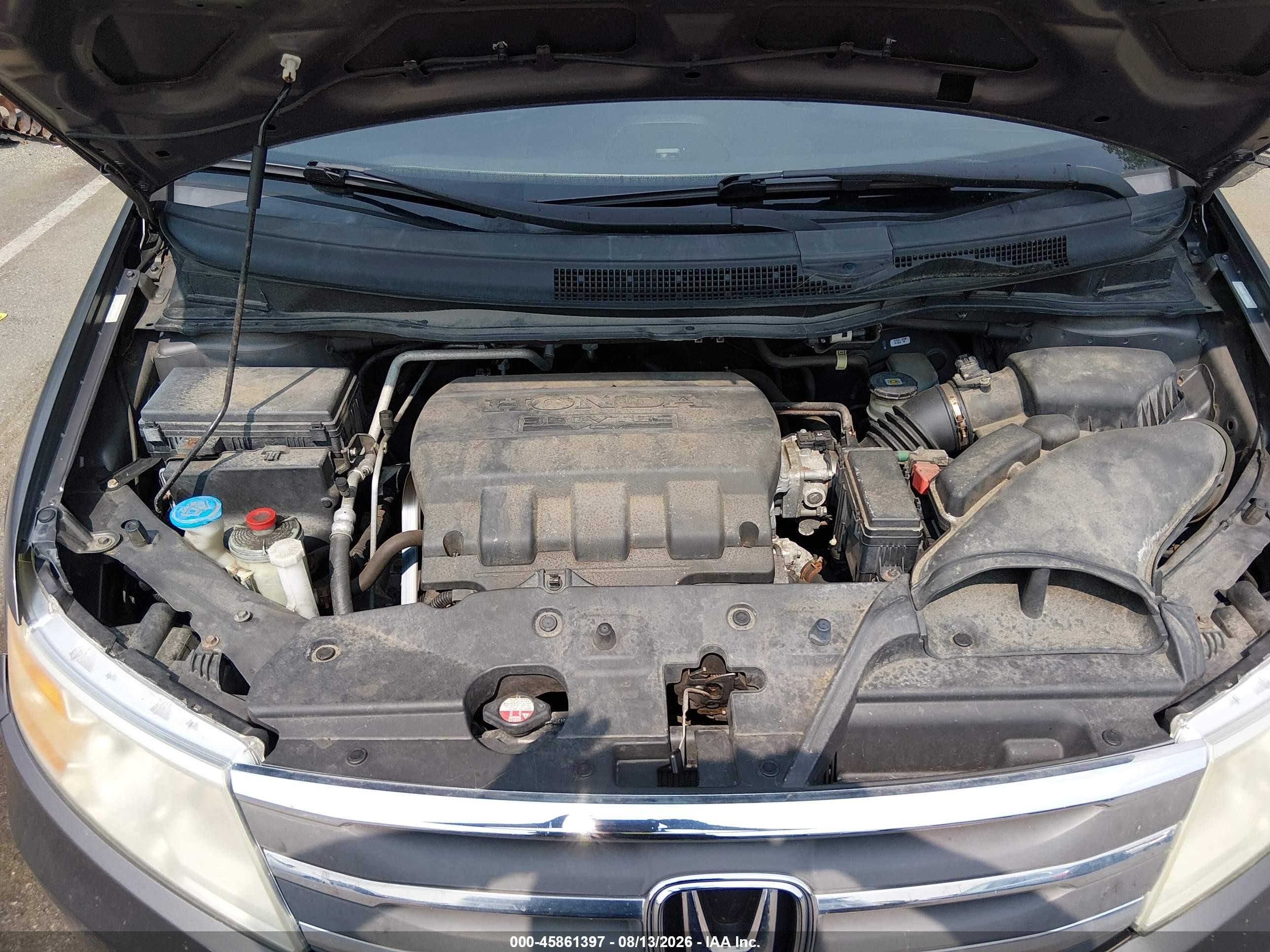 2012 Honda Odyssey Ex-l Gray vin: 5FNRL5H62CB055222