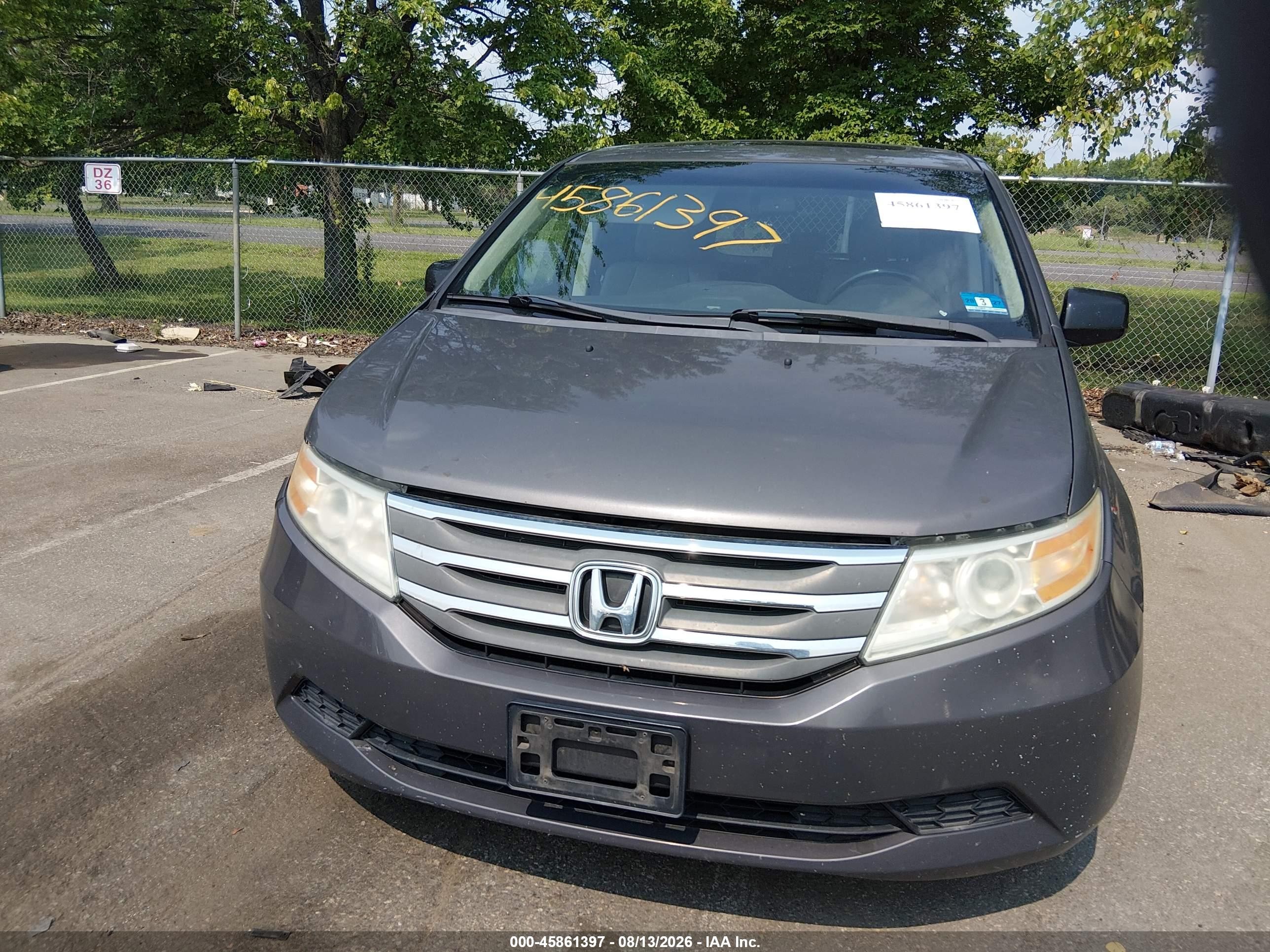 2012 Honda Odyssey Ex-l Gray vin: 5FNRL5H62CB055222