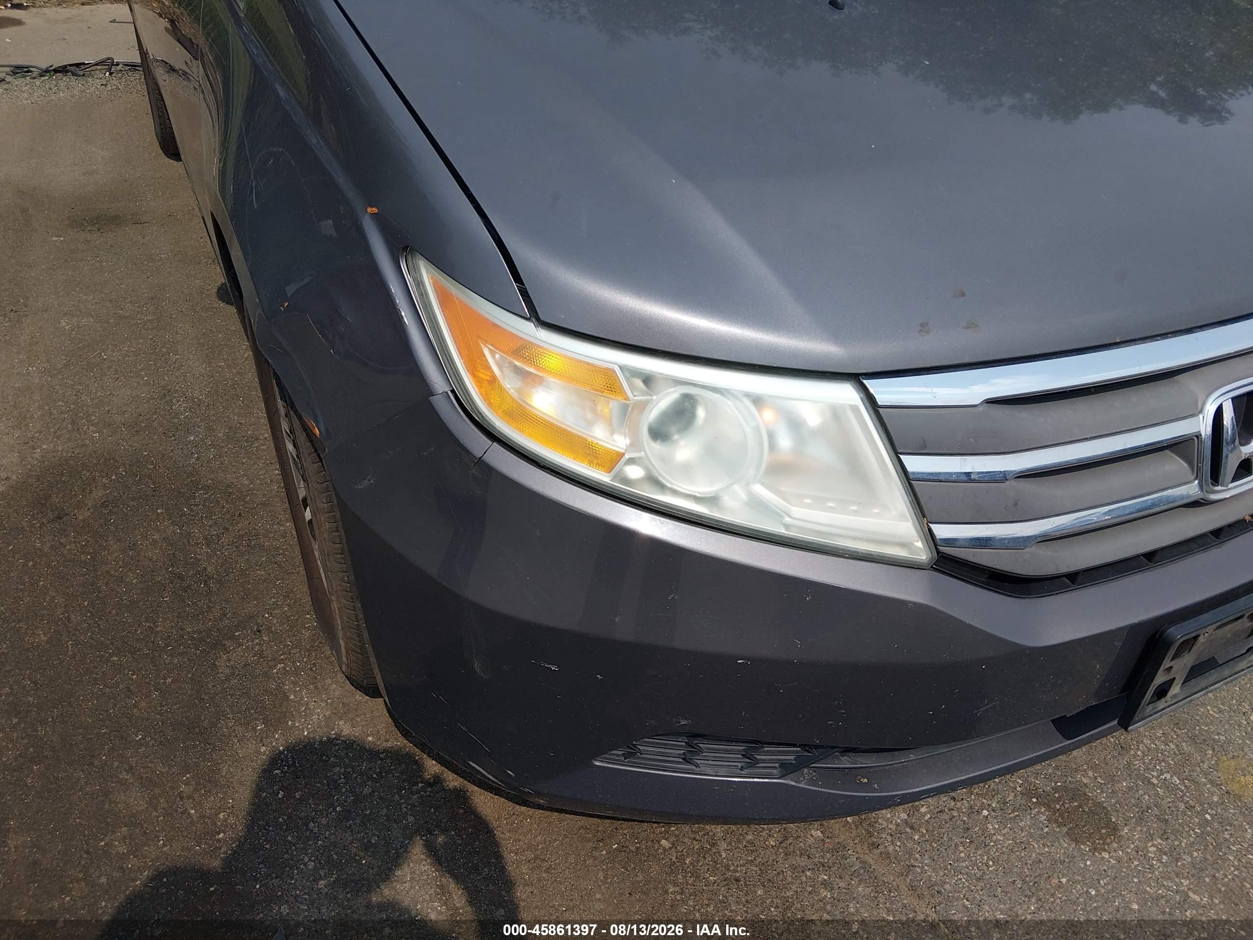 2012 Honda Odyssey Ex-l Gray vin: 5FNRL5H62CB055222