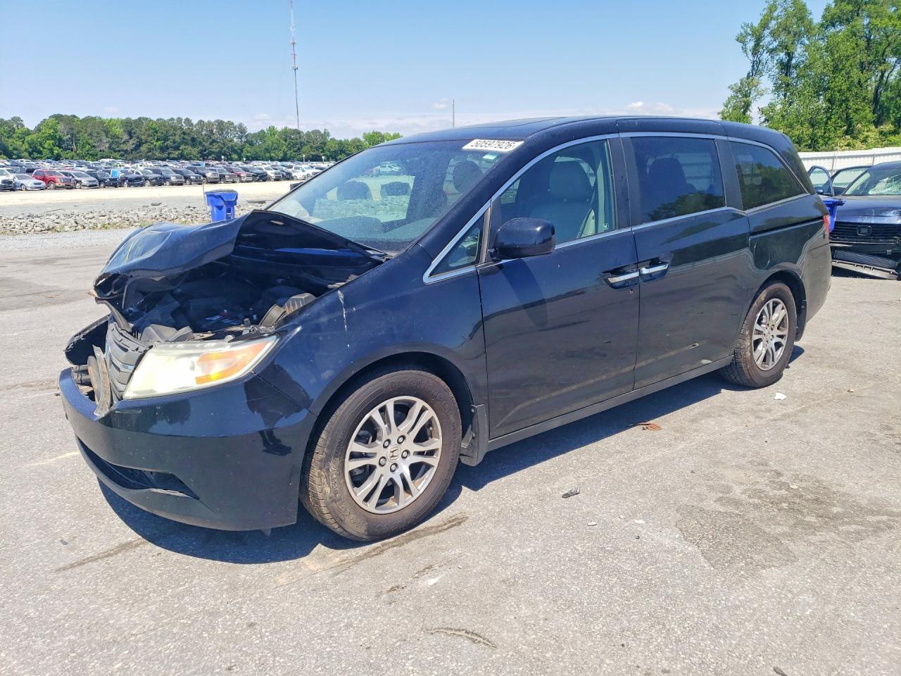 2012 Honda Odyssey Exl Black vin: 5FNRL5H62CB063742