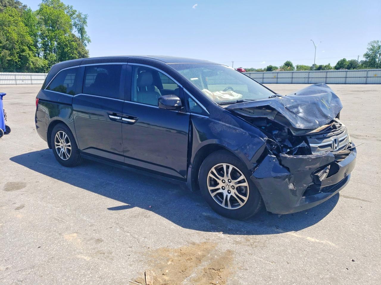 2012 Honda Odyssey Exl Black vin: 5FNRL5H62CB063742