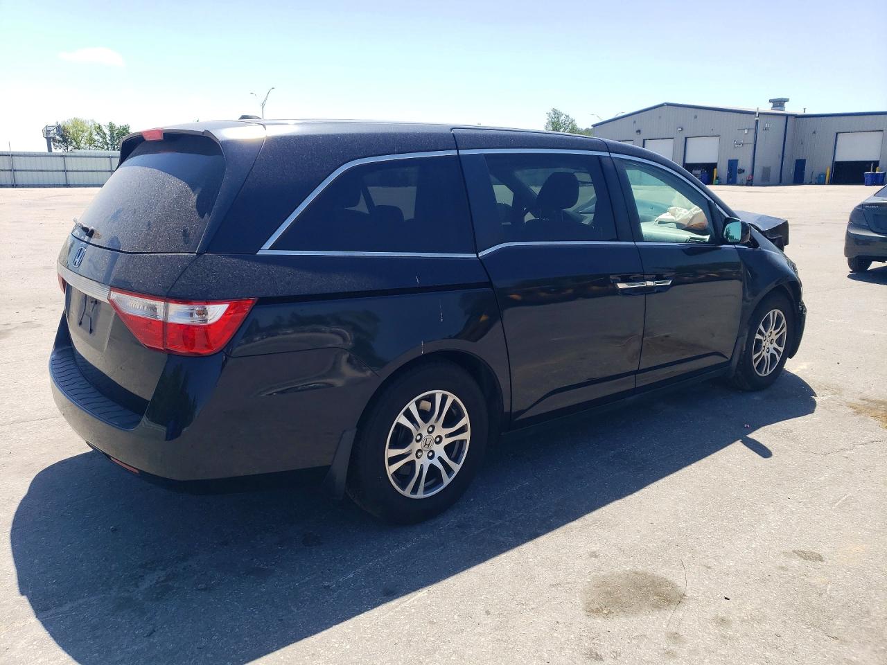 2012 Honda Odyssey Exl Black vin: 5FNRL5H62CB063742