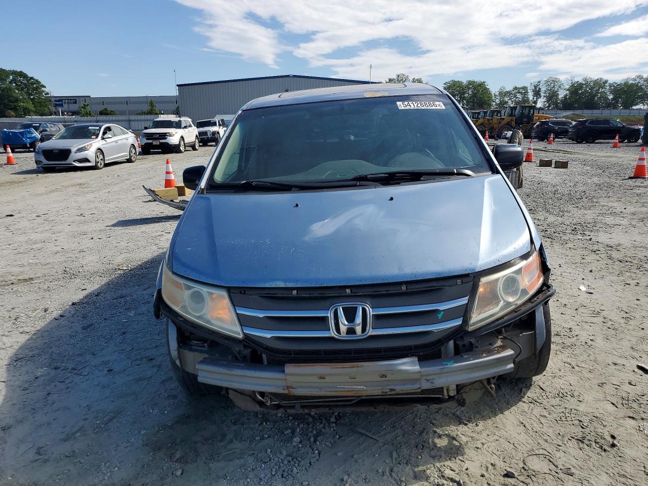 2012 Honda Odyssey Exl Blue vin: 5FNRL5H62CB075485