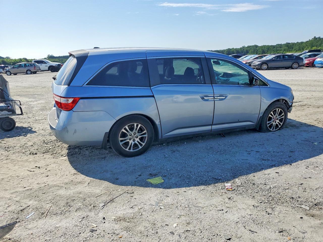 2012 Honda Odyssey Exl Blue vin: 5FNRL5H62CB075485
