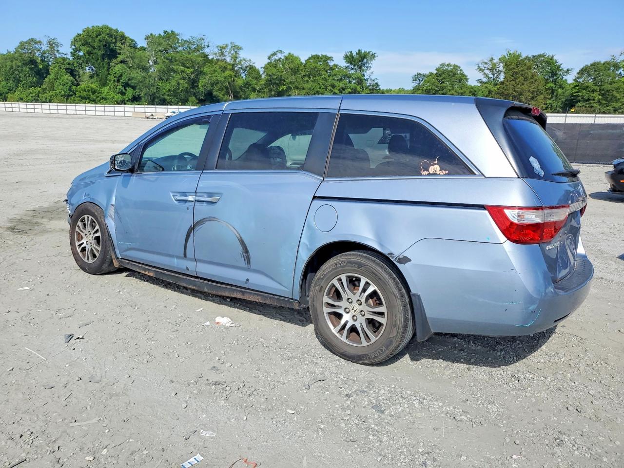 2012 Honda Odyssey Exl Blue vin: 5FNRL5H62CB075485