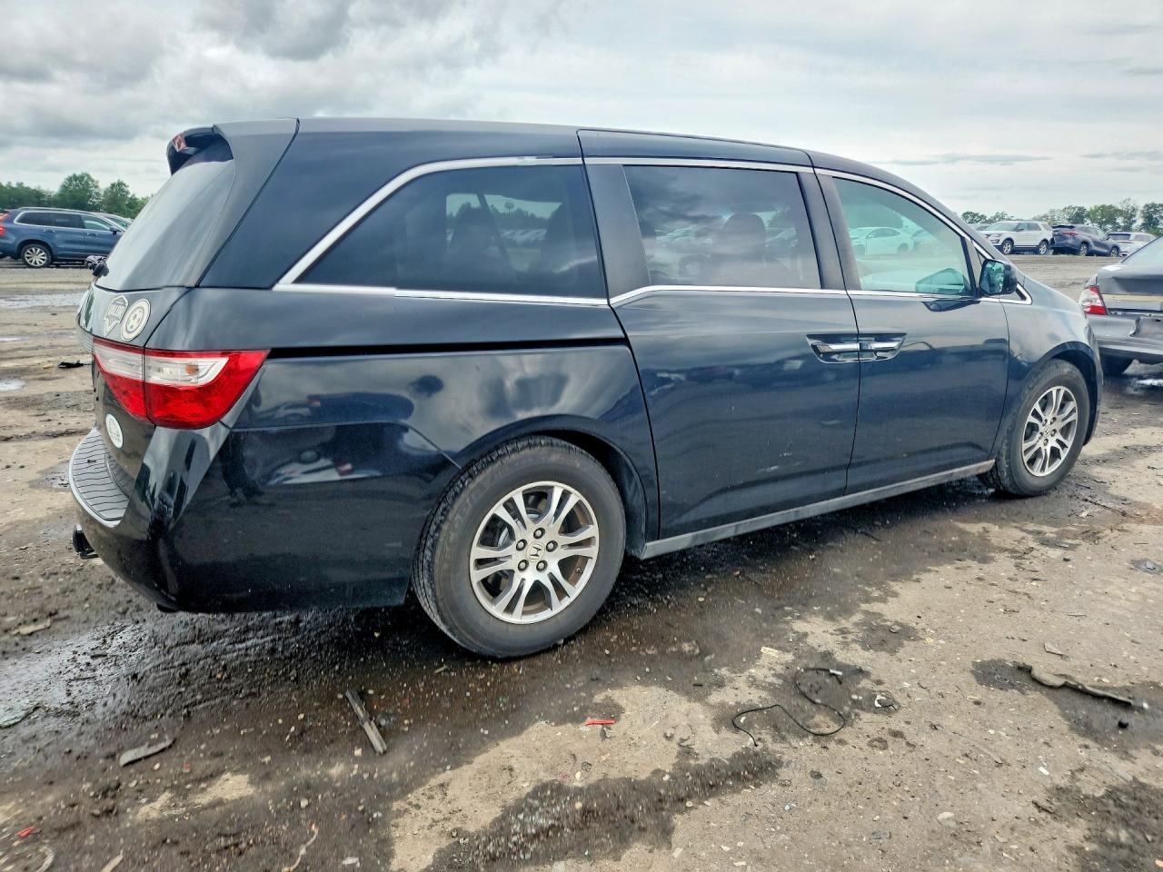 2012 Honda Odyssey Exl Black vin: 5FNRL5H62CB078144