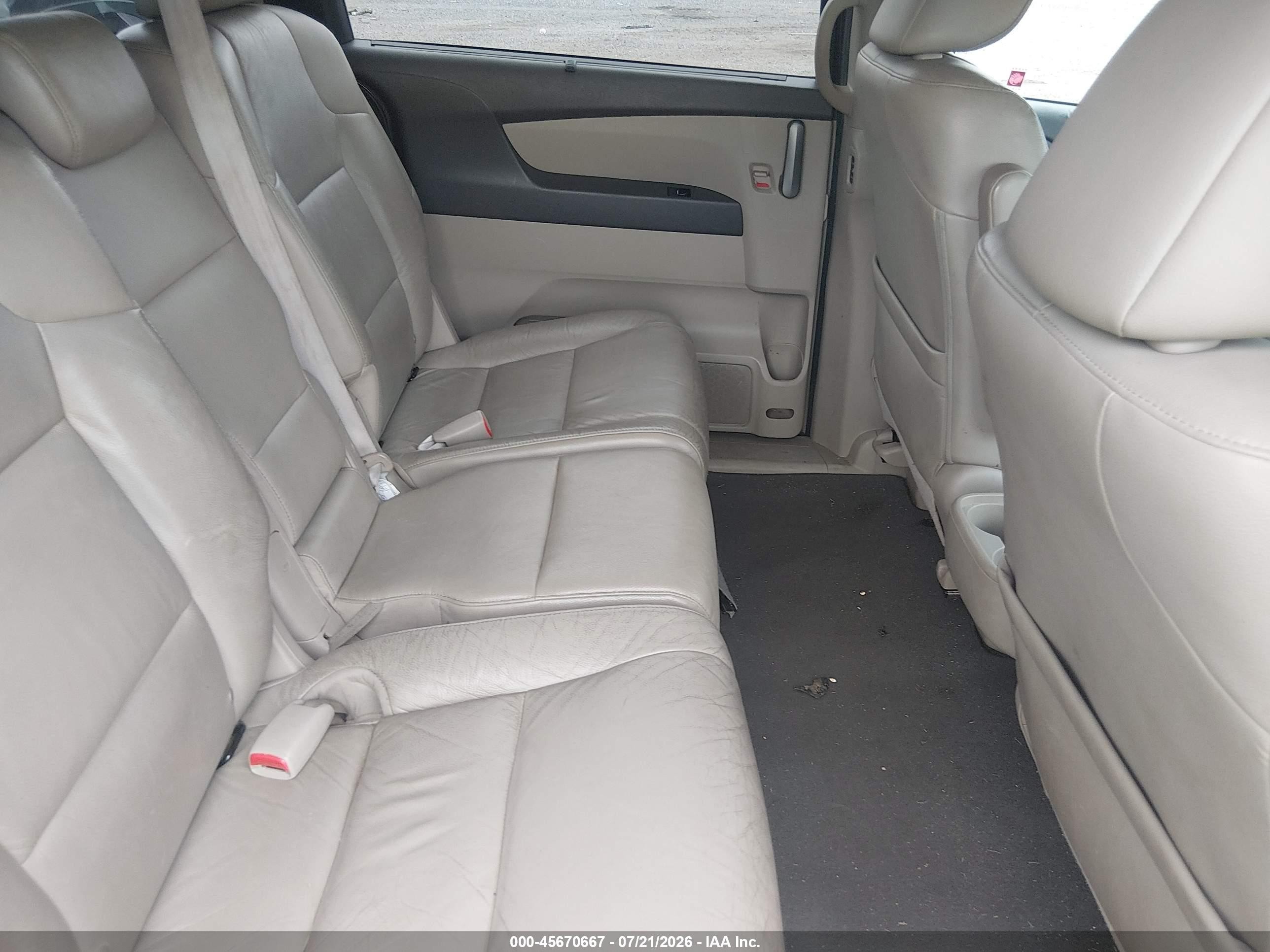 2012 Honda Odyssey Ex-l Burgundy vin: 5FNRL5H62CB084607