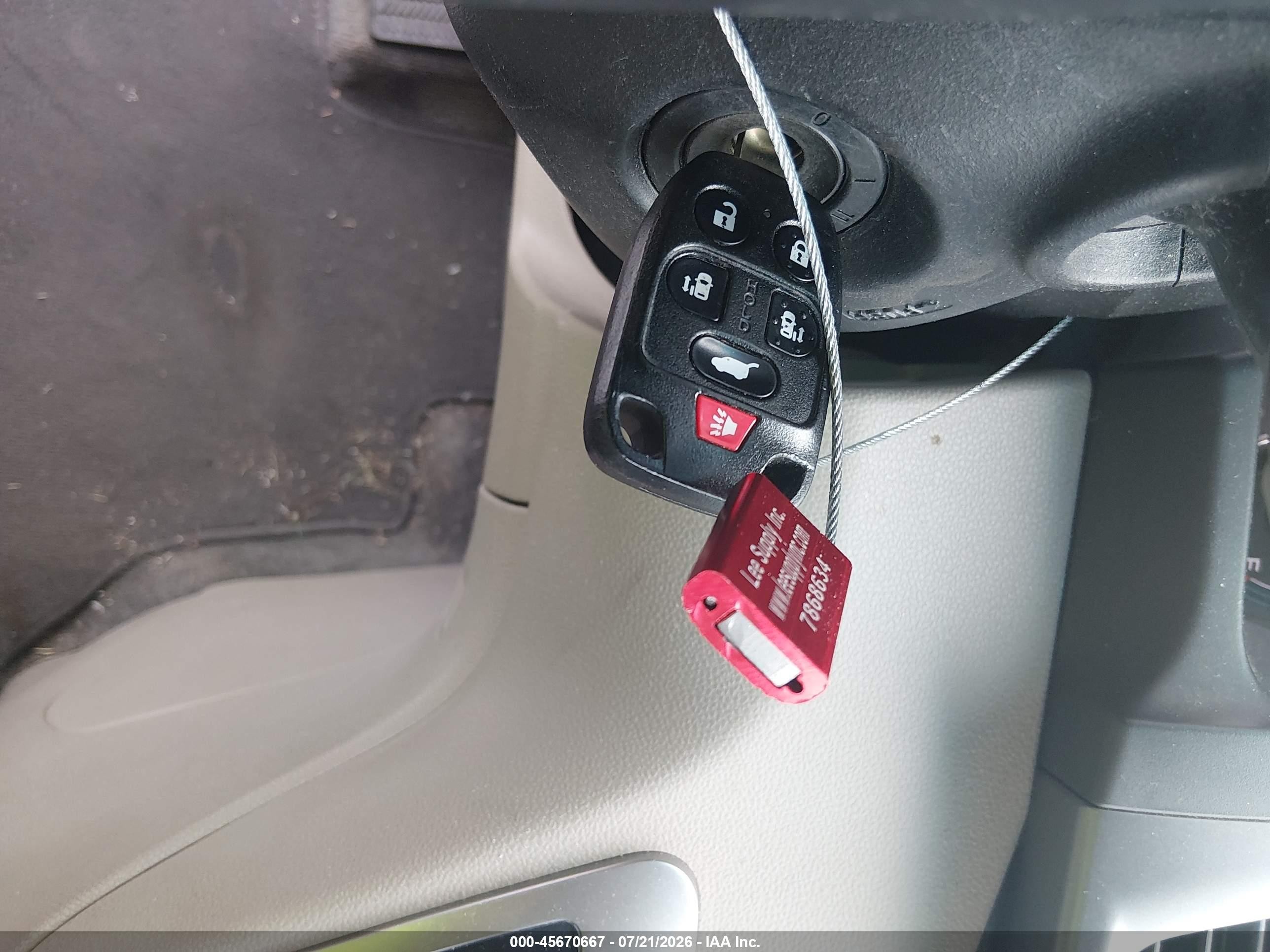 2012 Honda Odyssey Ex-l Burgundy vin: 5FNRL5H62CB084607