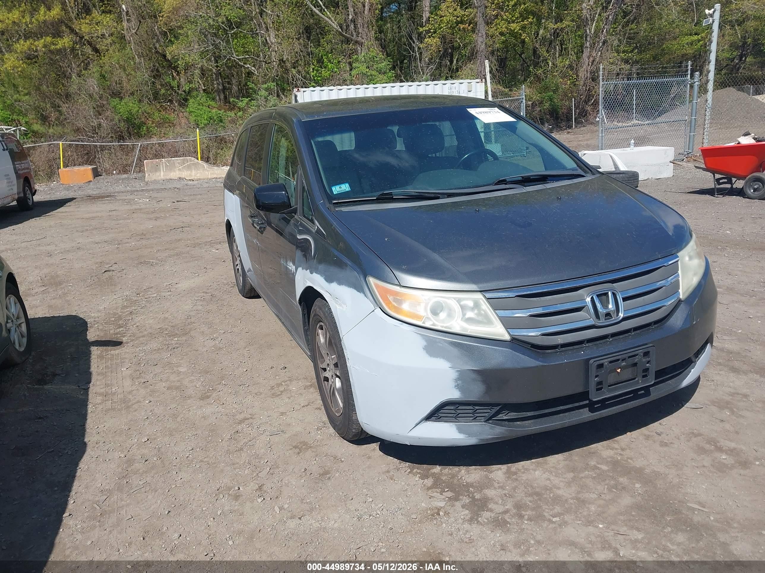 2012 Honda Odyssey Ex-l Gray vin: 5FNRL5H62CB086275