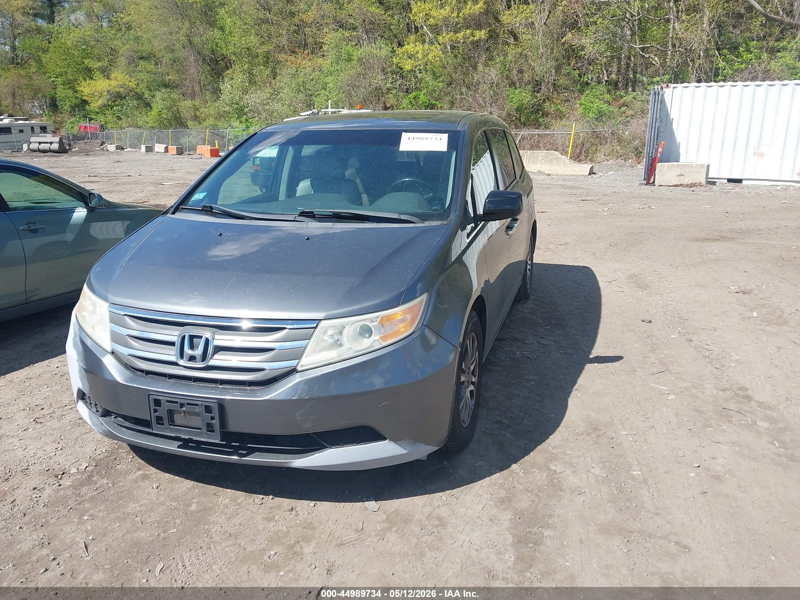2012 Honda Odyssey Ex-l Gray vin: 5FNRL5H62CB086275