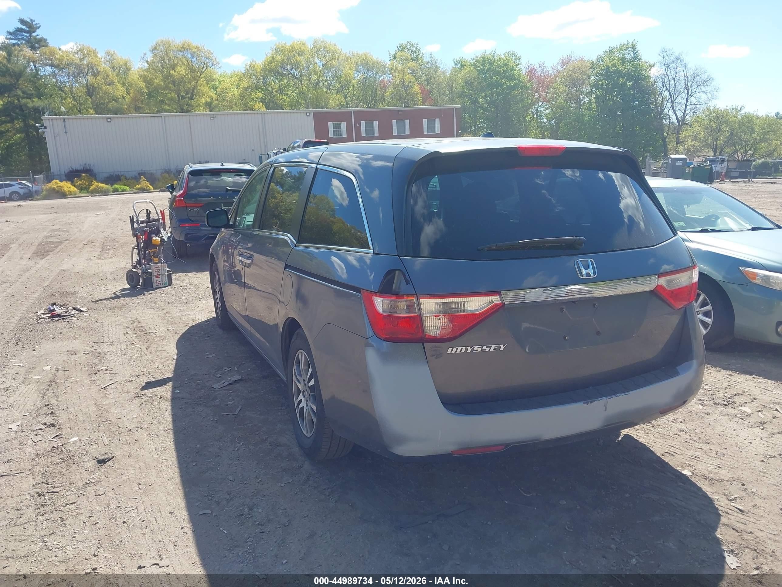 2012 Honda Odyssey Ex-l Gray vin: 5FNRL5H62CB086275