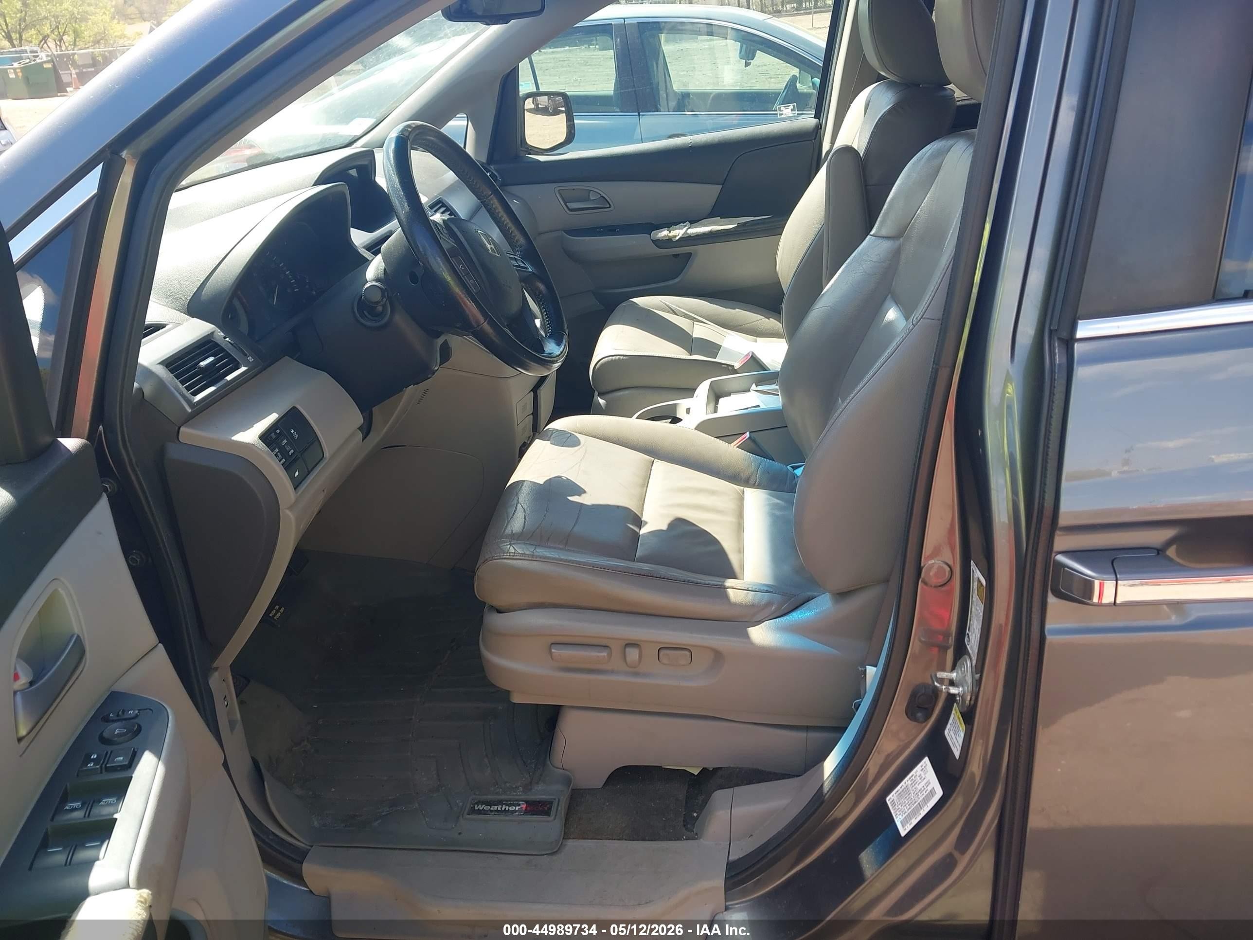2012 Honda Odyssey Ex-l Gray vin: 5FNRL5H62CB086275