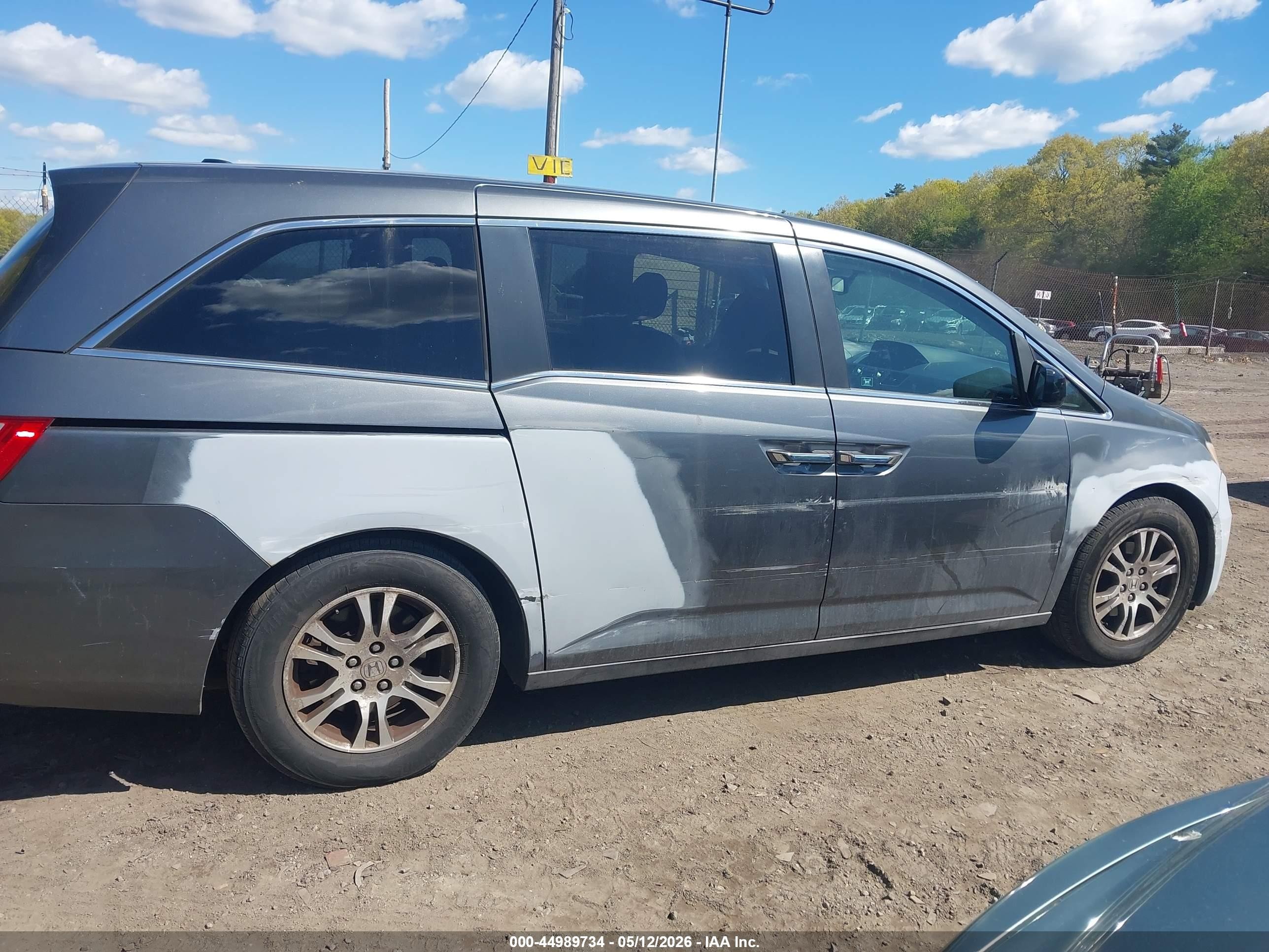 2012 Honda Odyssey Ex-l Gray vin: 5FNRL5H62CB086275