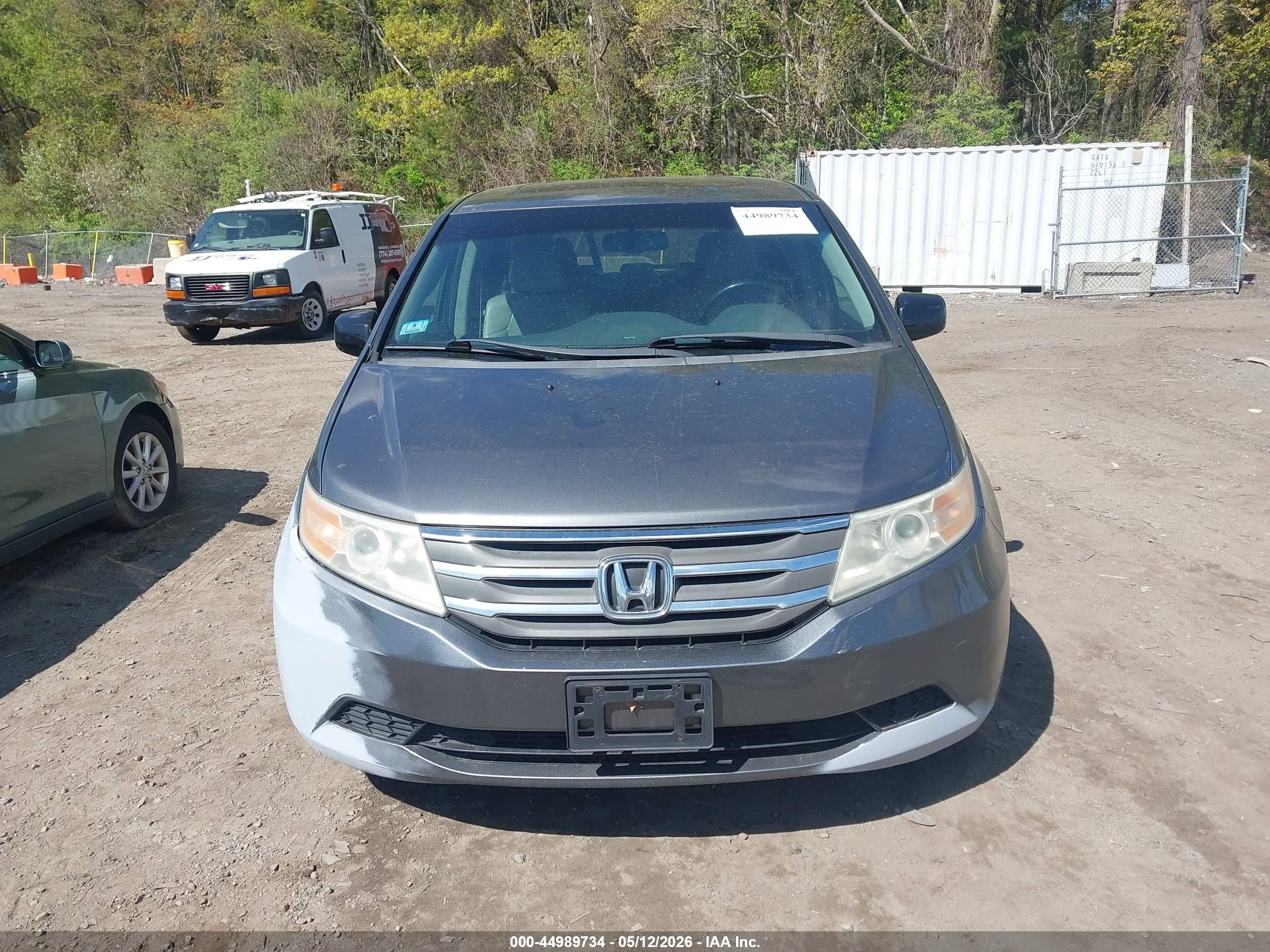 2012 Honda Odyssey Ex-l Gray vin: 5FNRL5H62CB086275