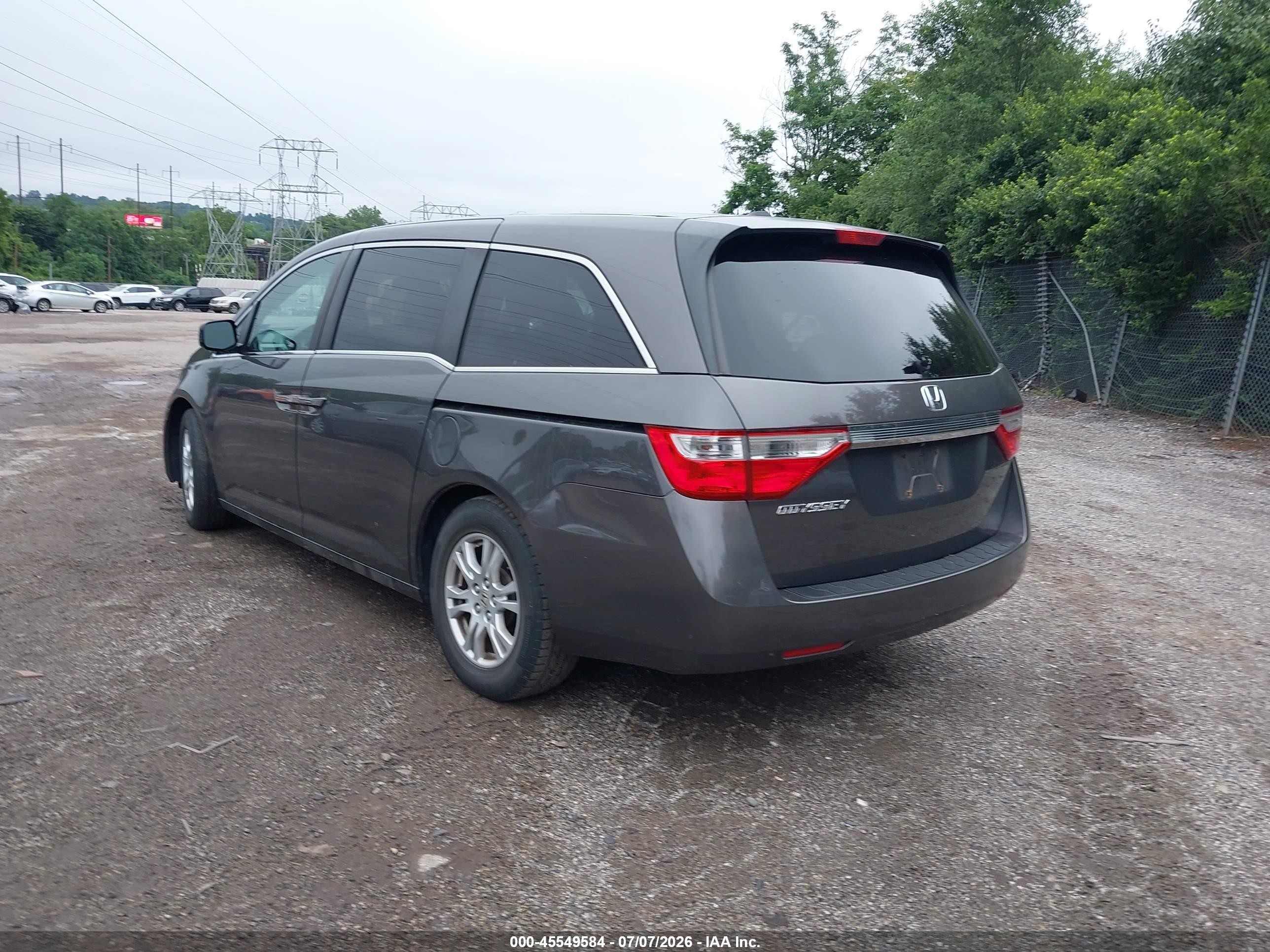 2012 Honda Odyssey Ex-l Black vin: 5FNRL5H62CB090861