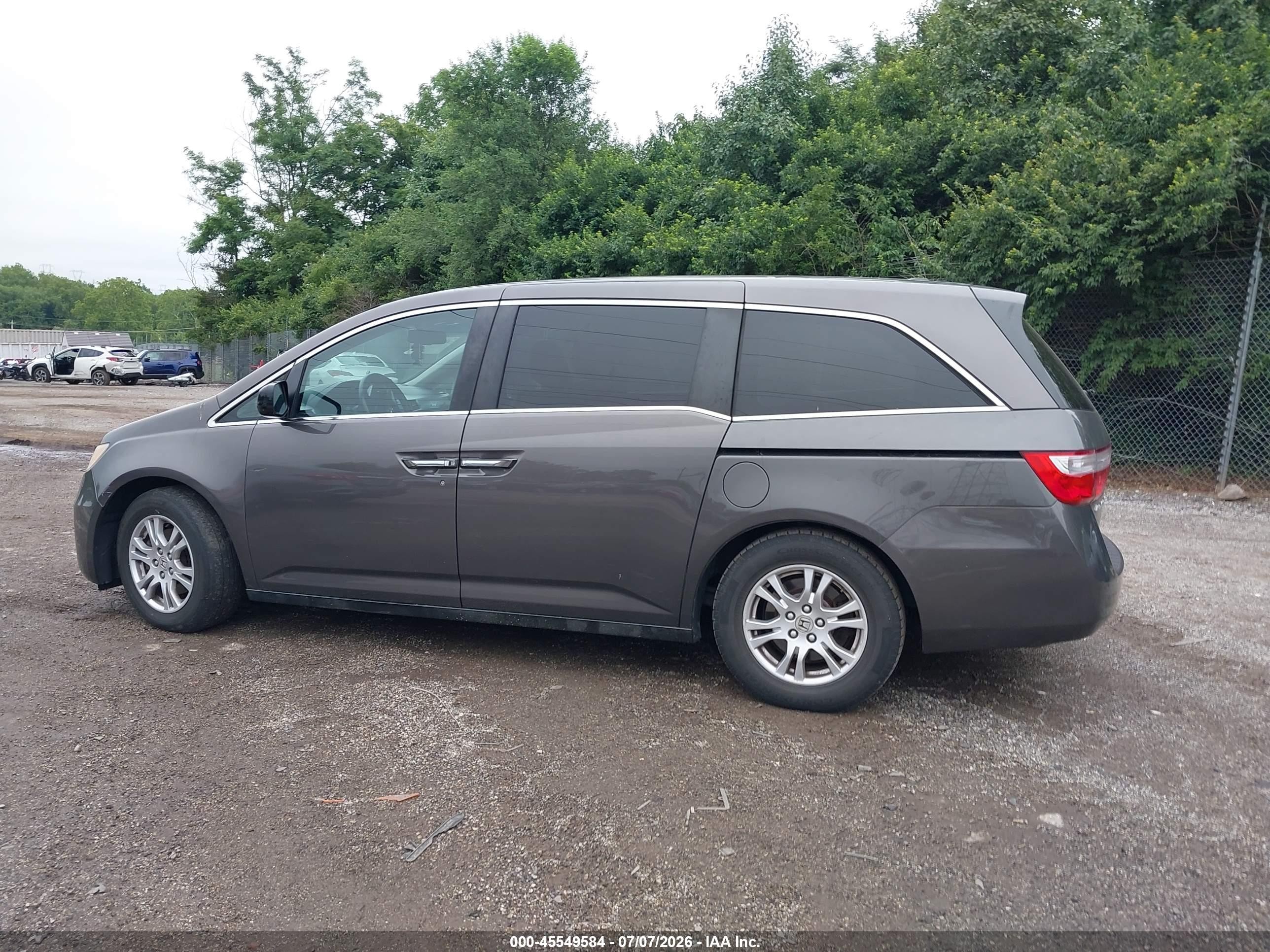 2012 Honda Odyssey Ex-l Black vin: 5FNRL5H62CB090861