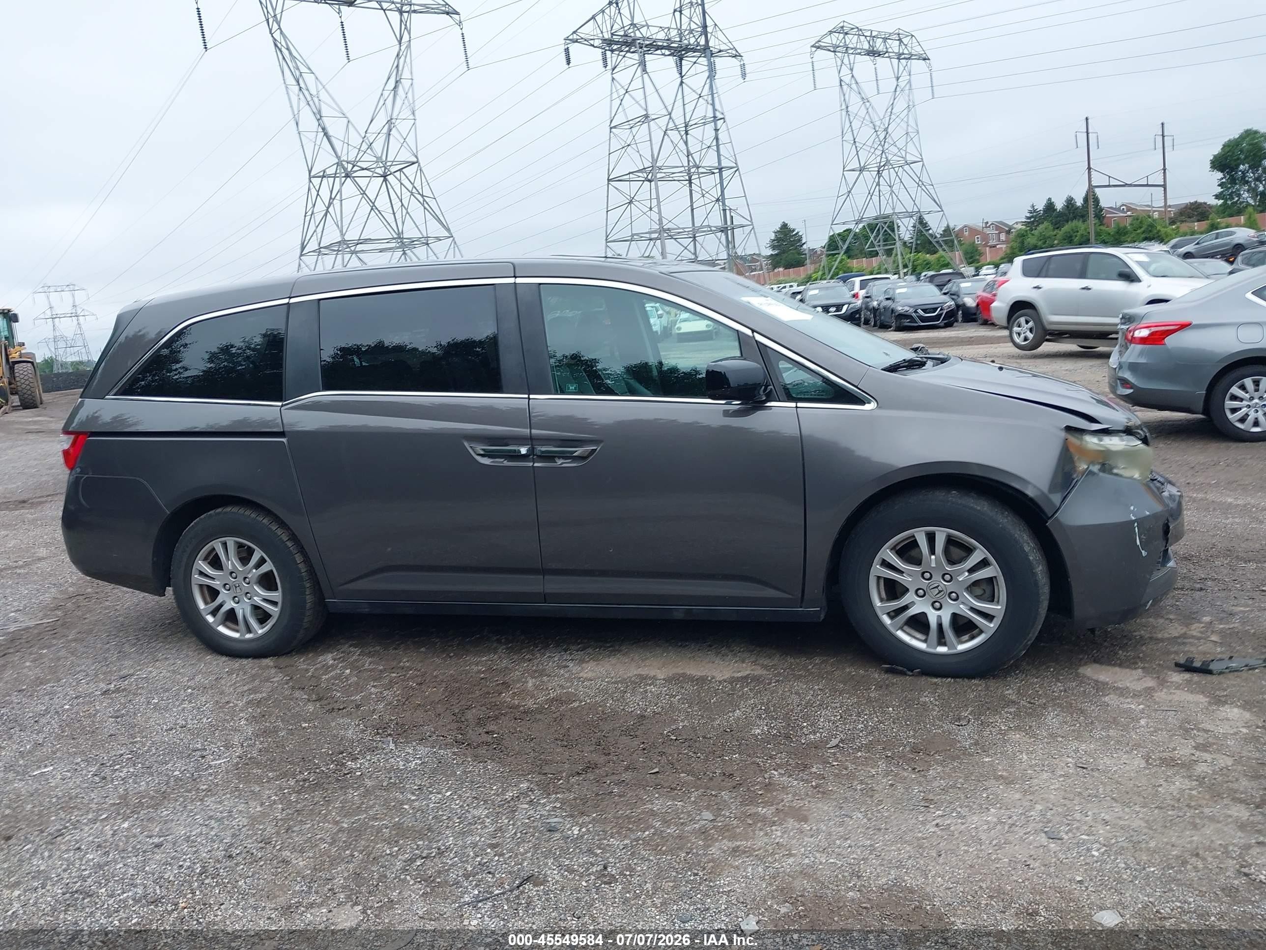 2012 Honda Odyssey Ex-l Black vin: 5FNRL5H62CB090861