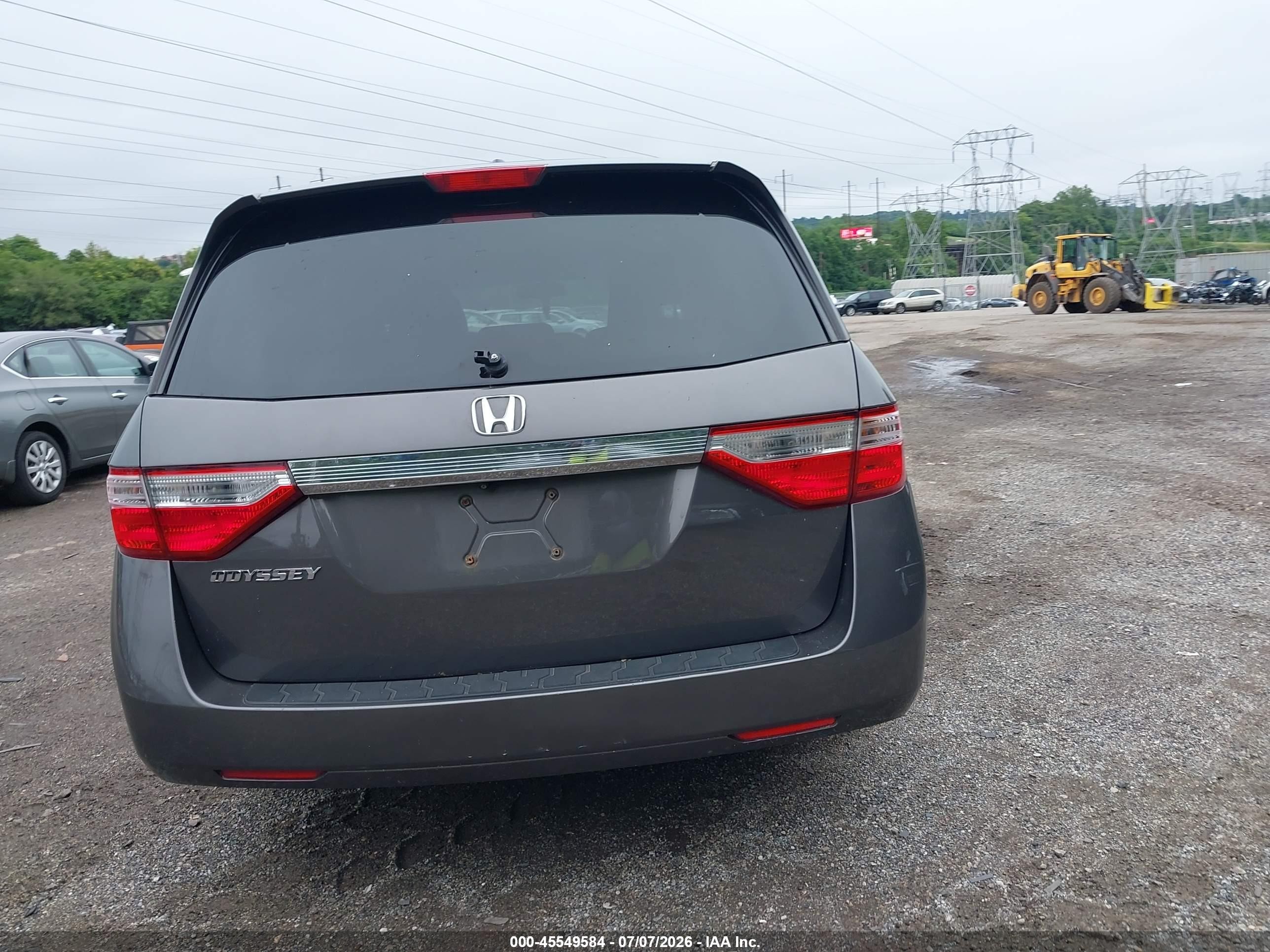 2012 Honda Odyssey Ex-l Black vin: 5FNRL5H62CB090861