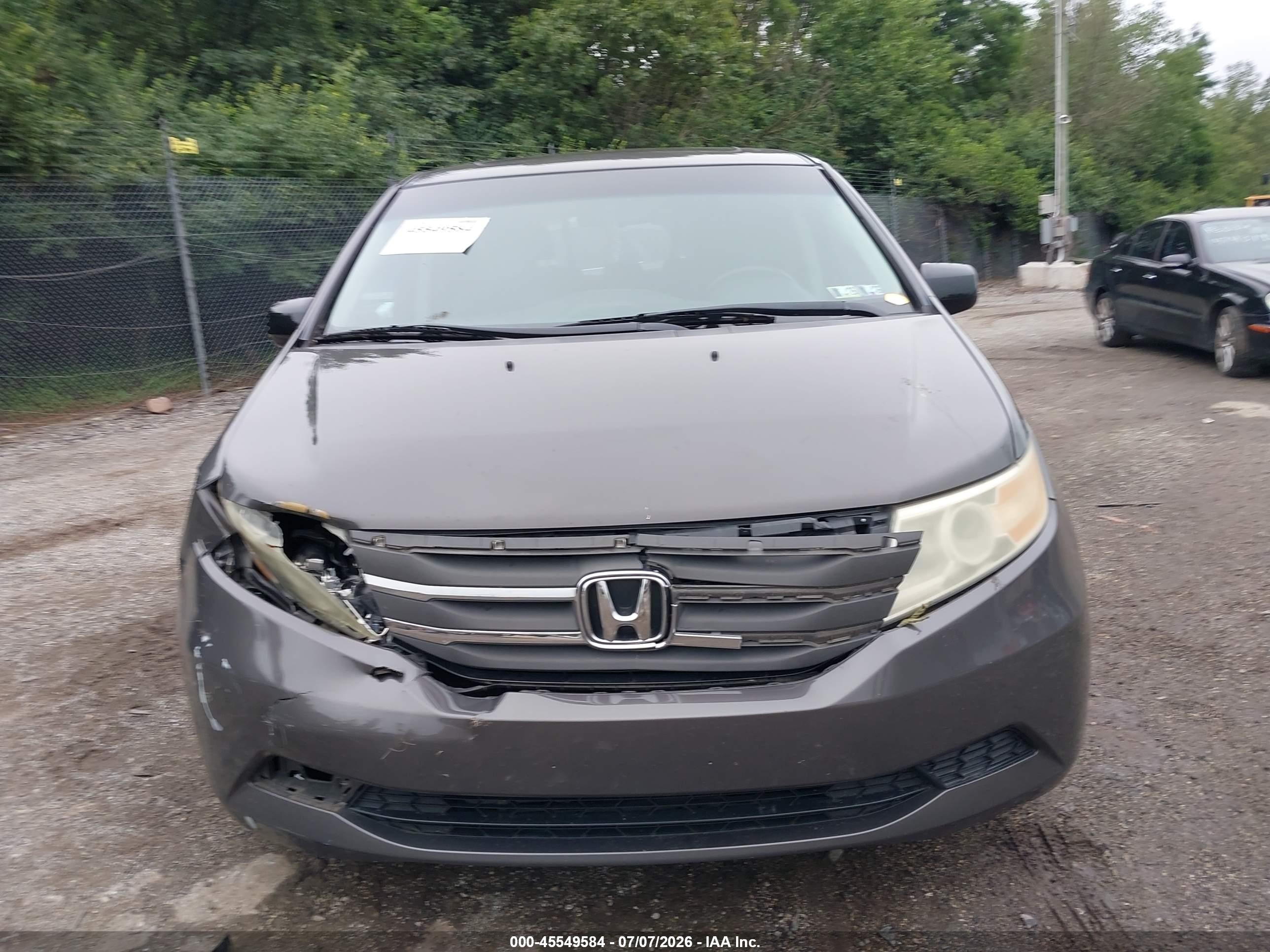2012 Honda Odyssey Ex-l Black vin: 5FNRL5H62CB090861