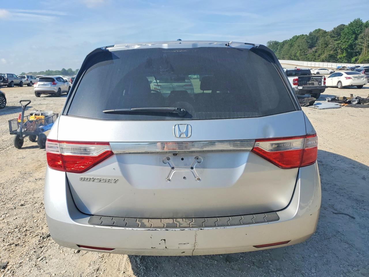 2012 Honda Odyssey Exl Silver vin: 5FNRL5H62CB101955