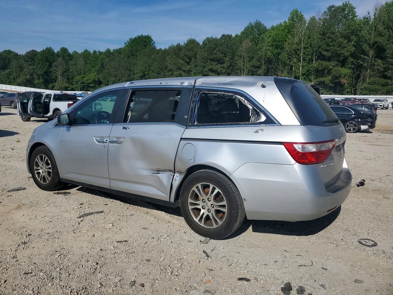 2012 Honda Odyssey Exl Silver vin: 5FNRL5H62CB101955