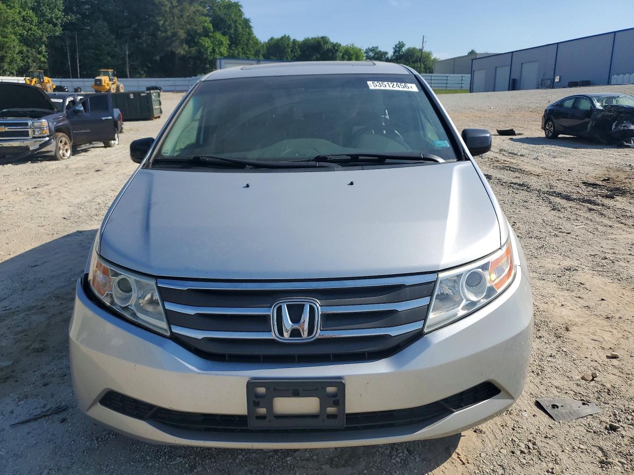 2012 Honda Odyssey Exl Silver vin: 5FNRL5H62CB101955