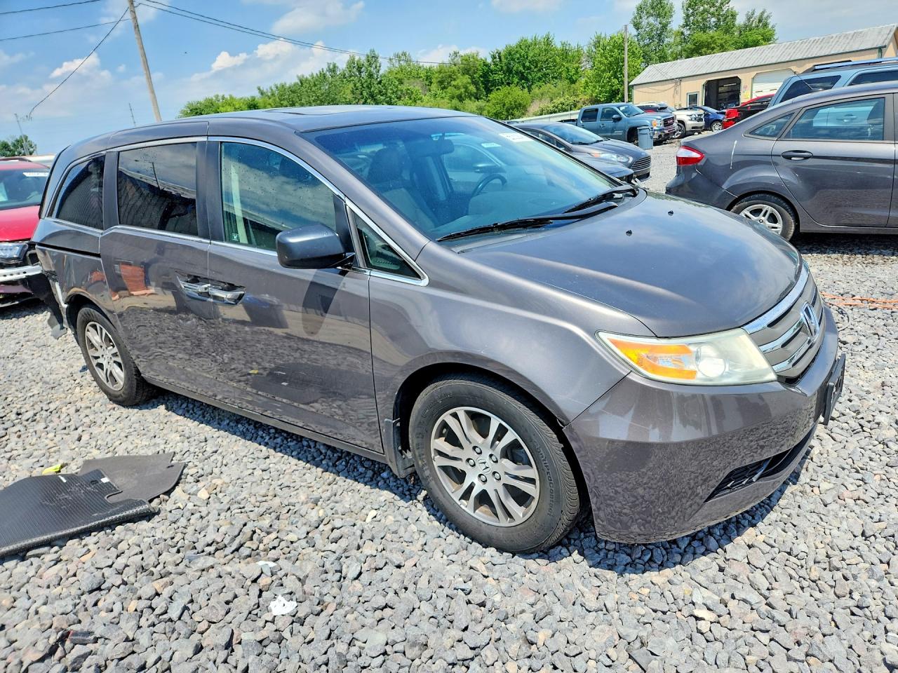 2012 Honda Odyssey Exl Gray vin: 5FNRL5H62CB104399