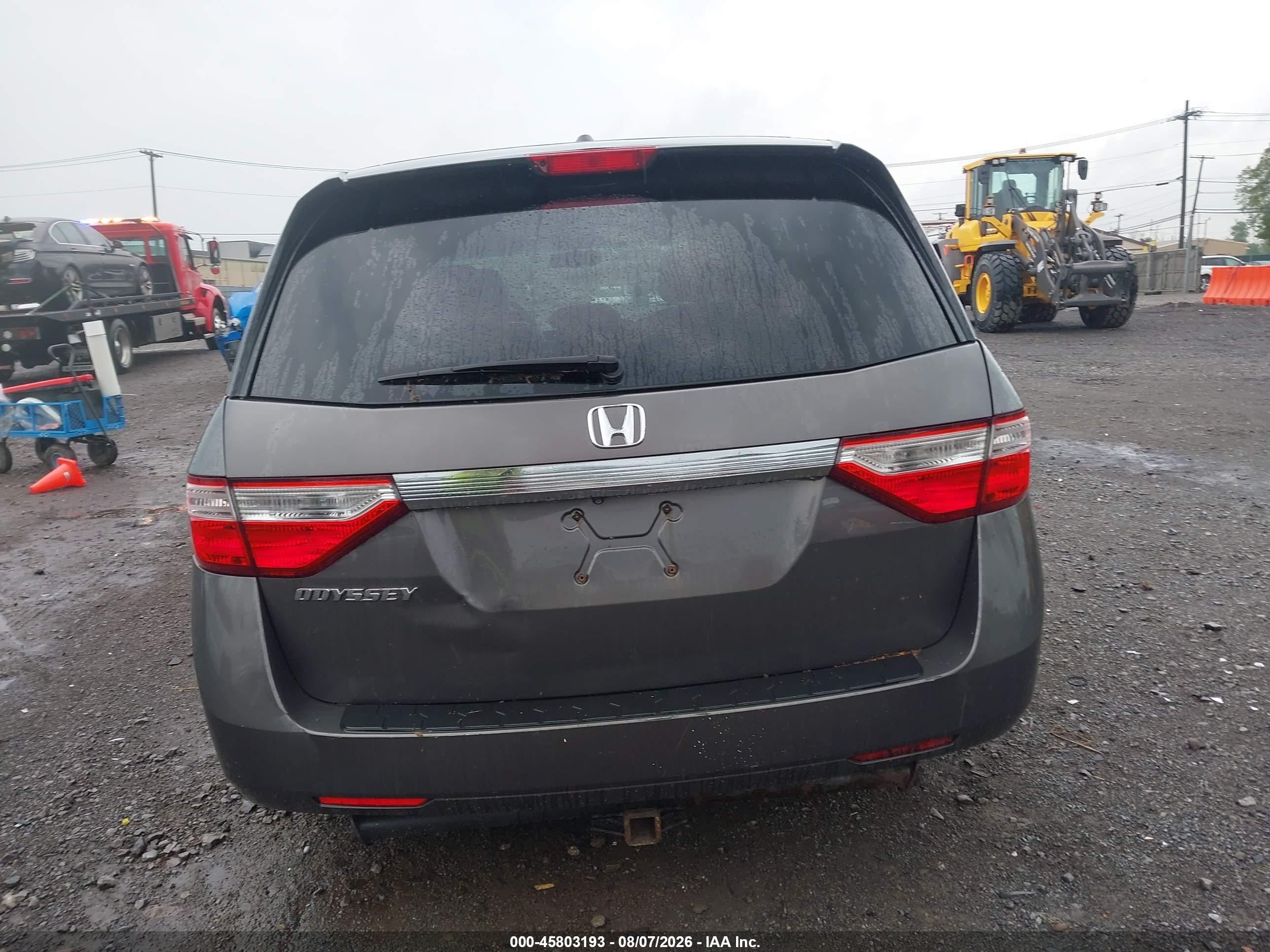 2012 Honda Odyssey Ex-l Gray vin: 5FNRL5H62CB116536