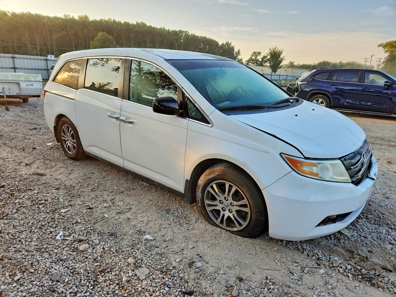 2012 Honda Odyssey Exl Белый vin: 5FNRL5H62CB117444