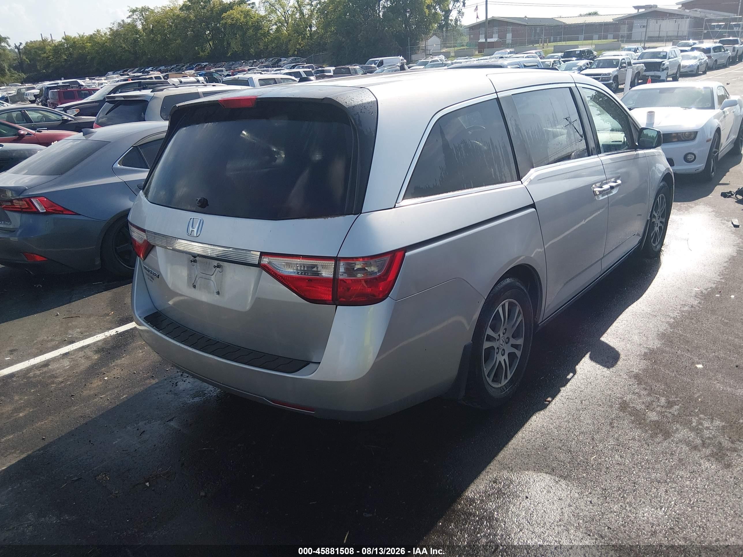 2012 Honda Odyssey Ex-l Silver vin: 5FNRL5H62CB117900