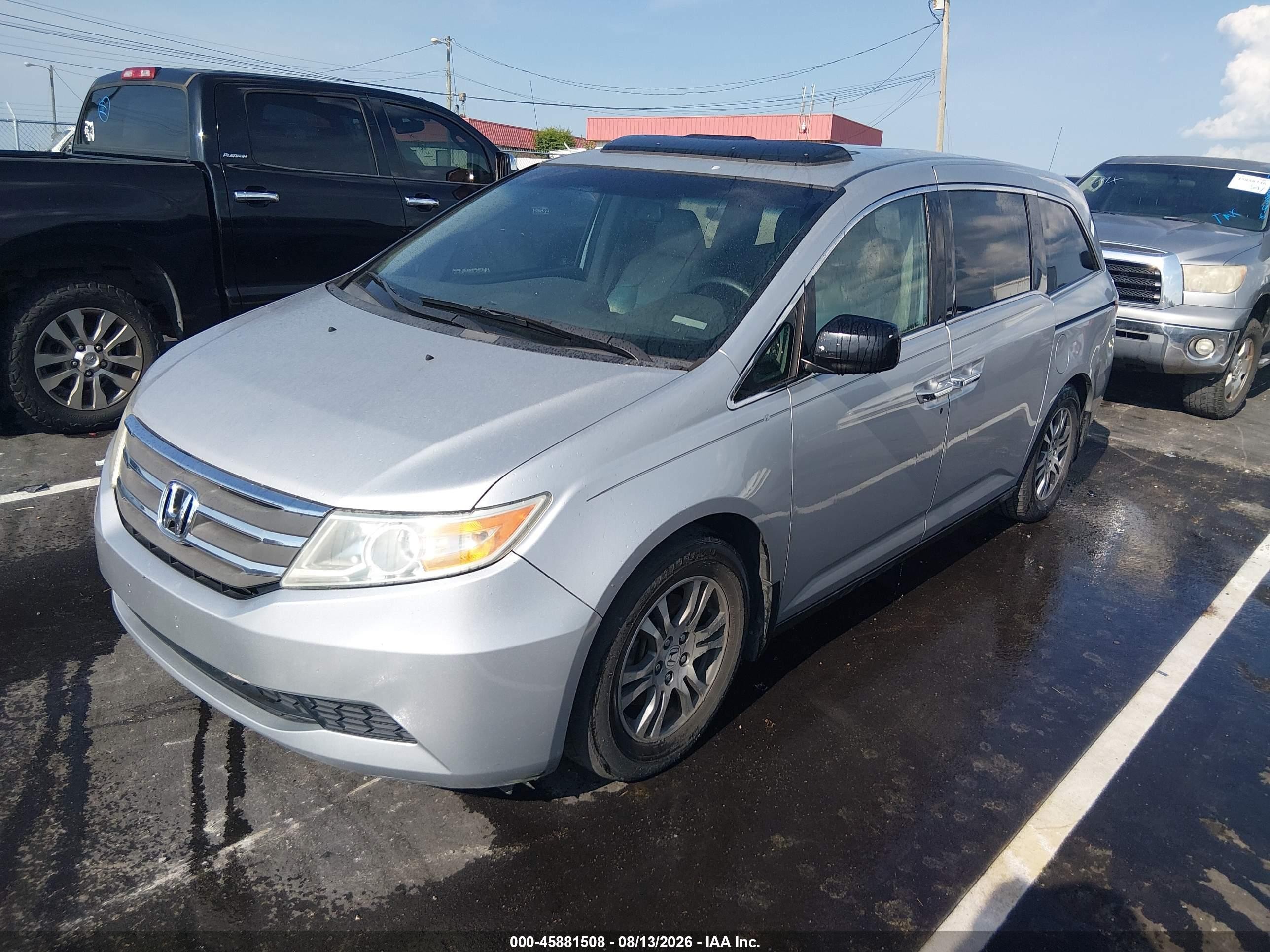 2012 Honda Odyssey Ex-l Silver vin: 5FNRL5H62CB117900