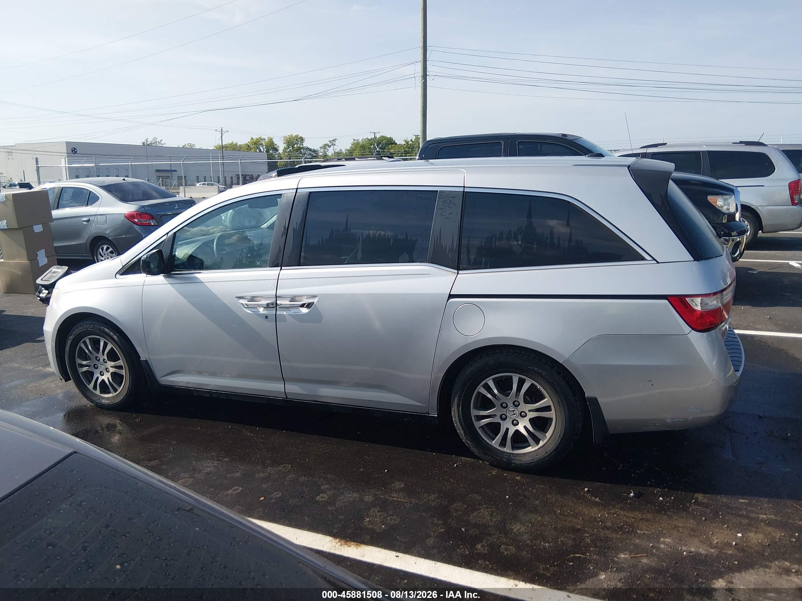 2012 Honda Odyssey Ex-l Silver vin: 5FNRL5H62CB117900