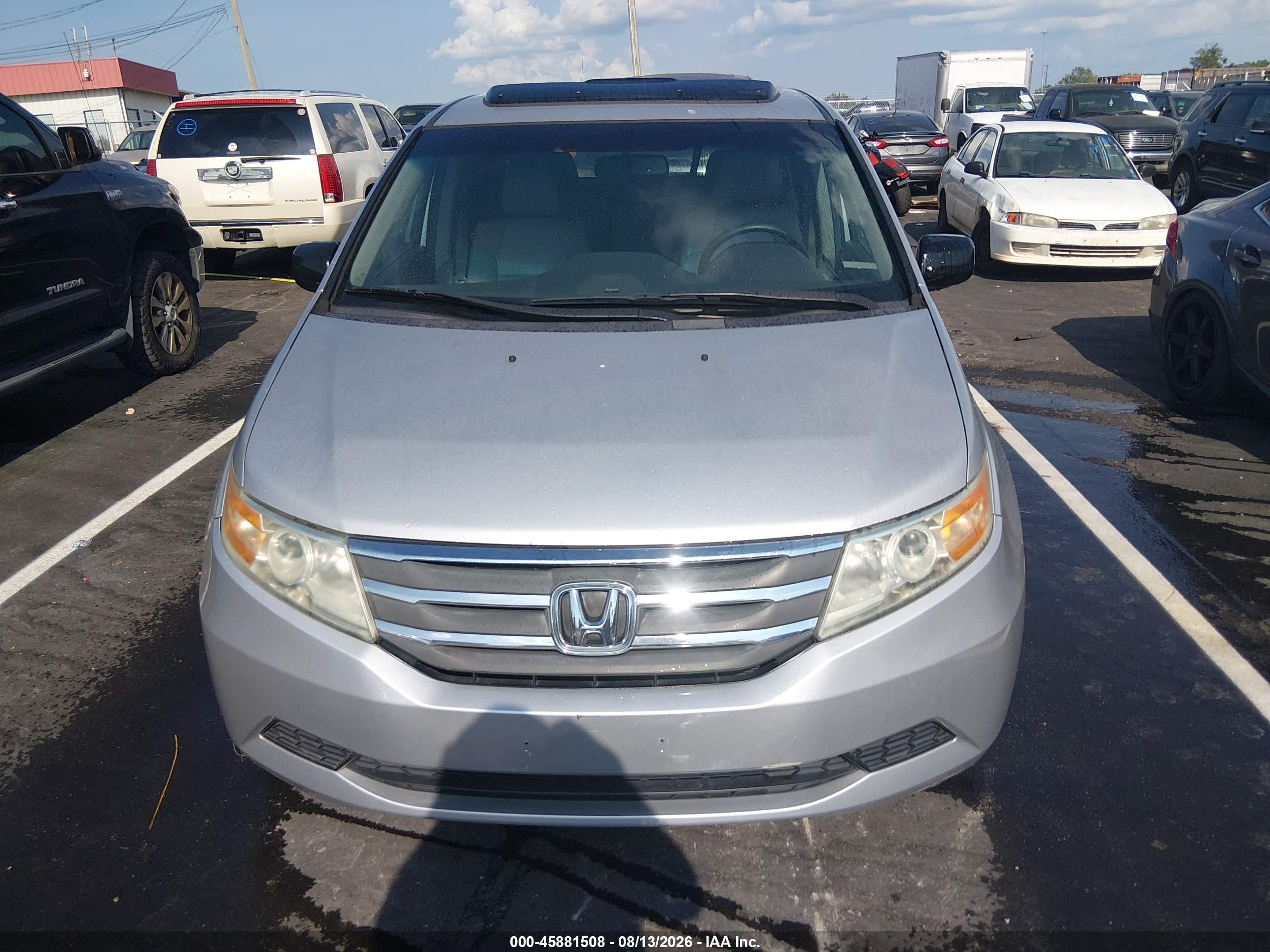 2012 Honda Odyssey Ex-l Silver vin: 5FNRL5H62CB117900