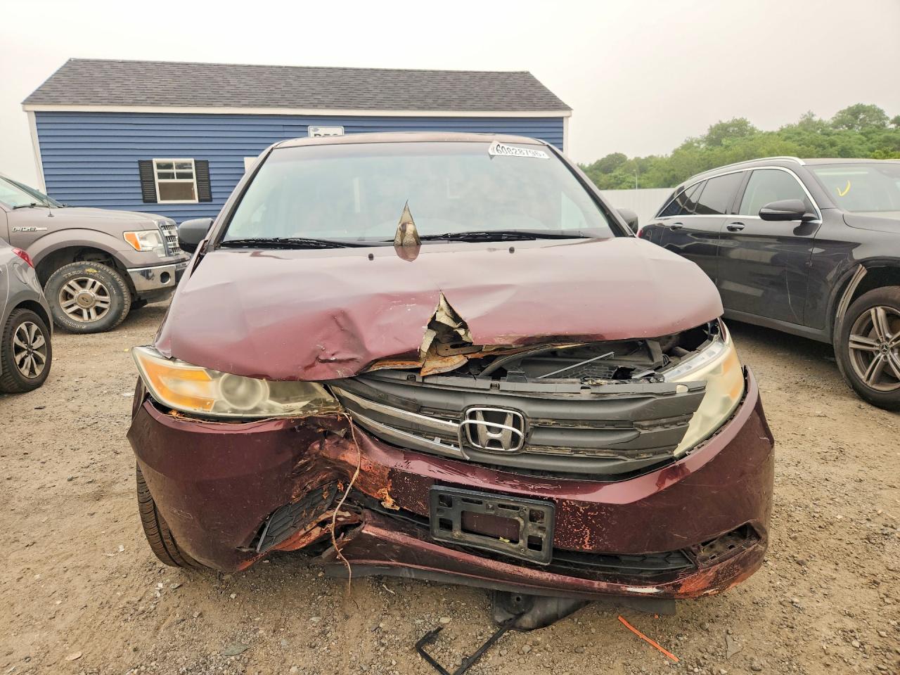 2012 Honda Odyssey Exl Red vin: 5FNRL5H62CB125088