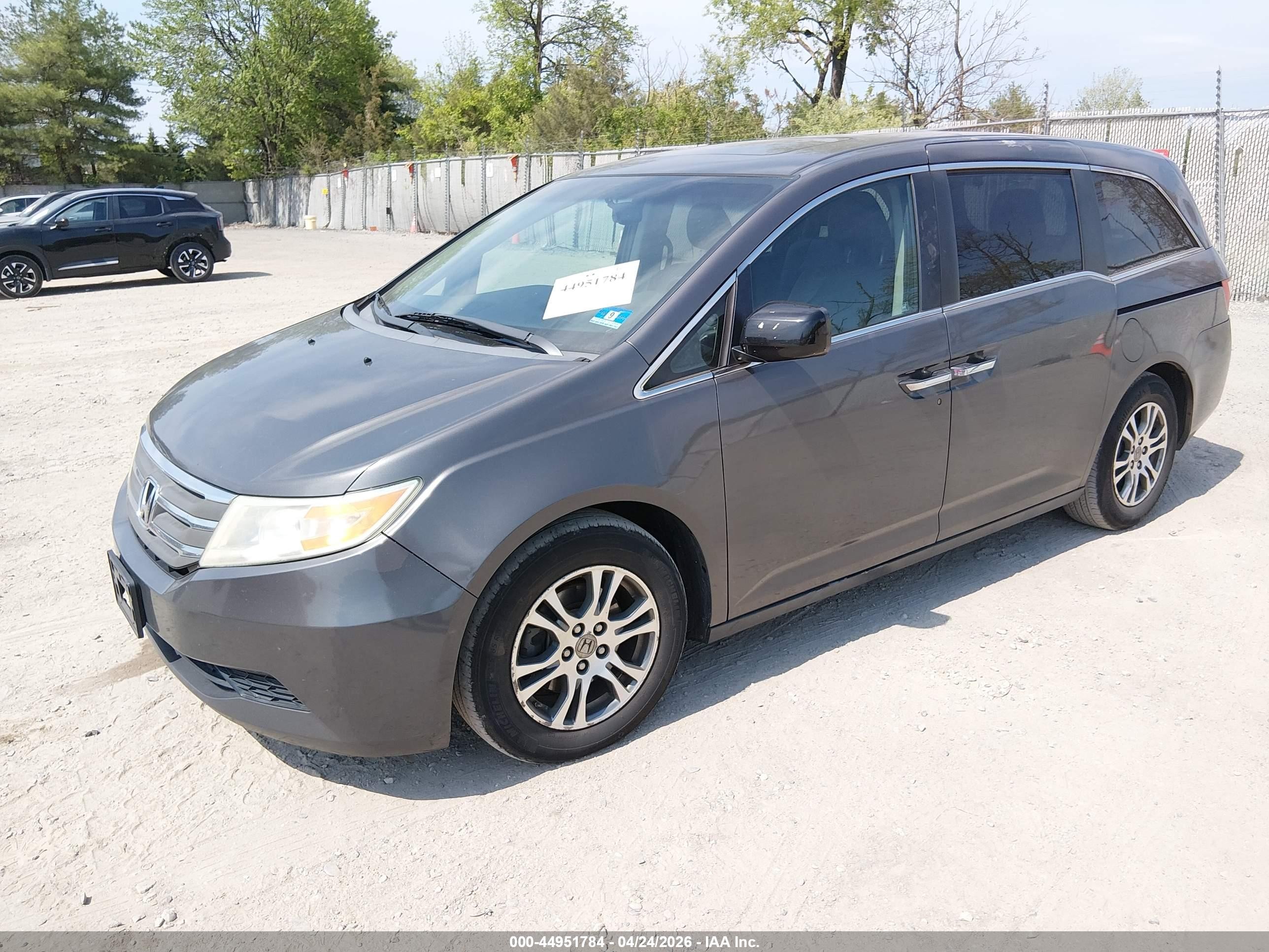 2012 Honda Odyssey Ex-l Gray vin: 5FNRL5H62CB126855